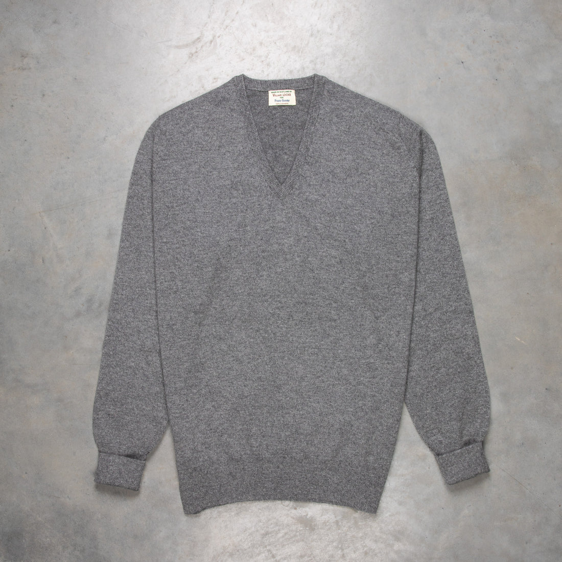 William Lockie Oxton Cashmere V-Neck Dolomite