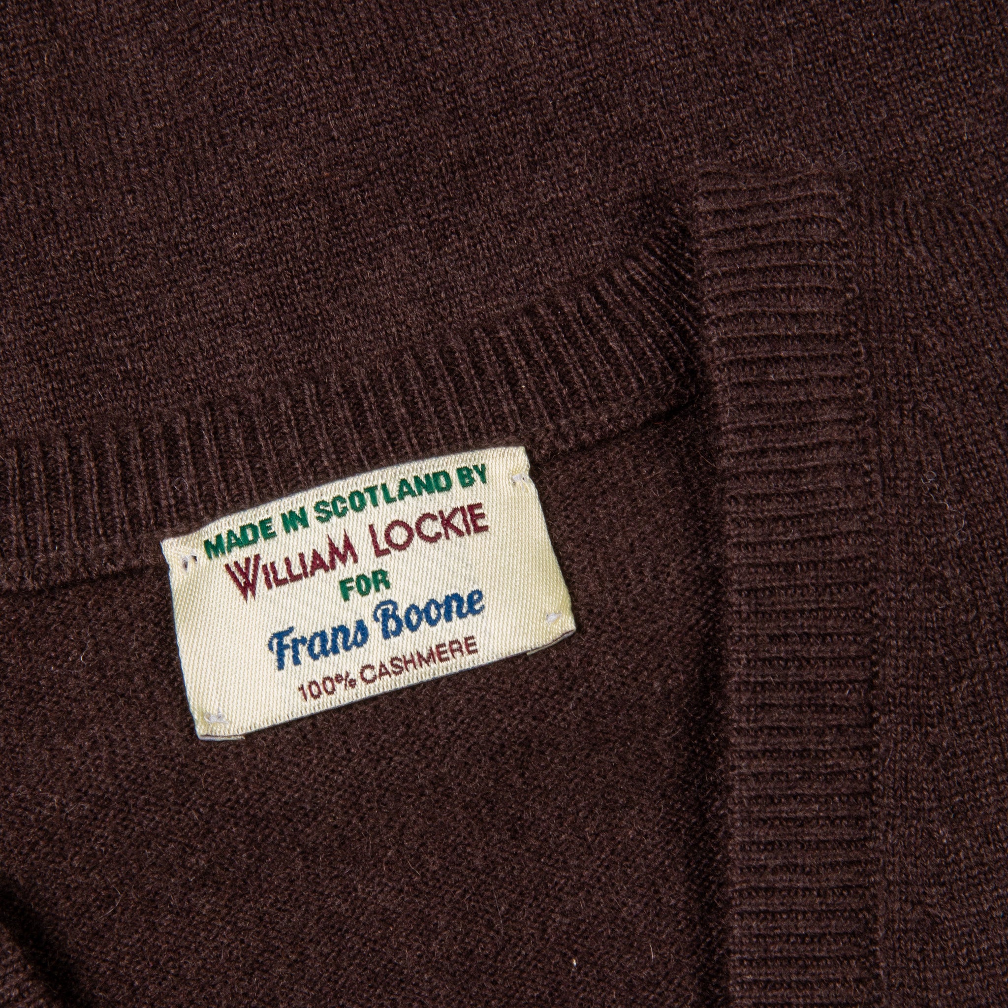 William Lockie Oxton Cashmere V-Neck Ebony