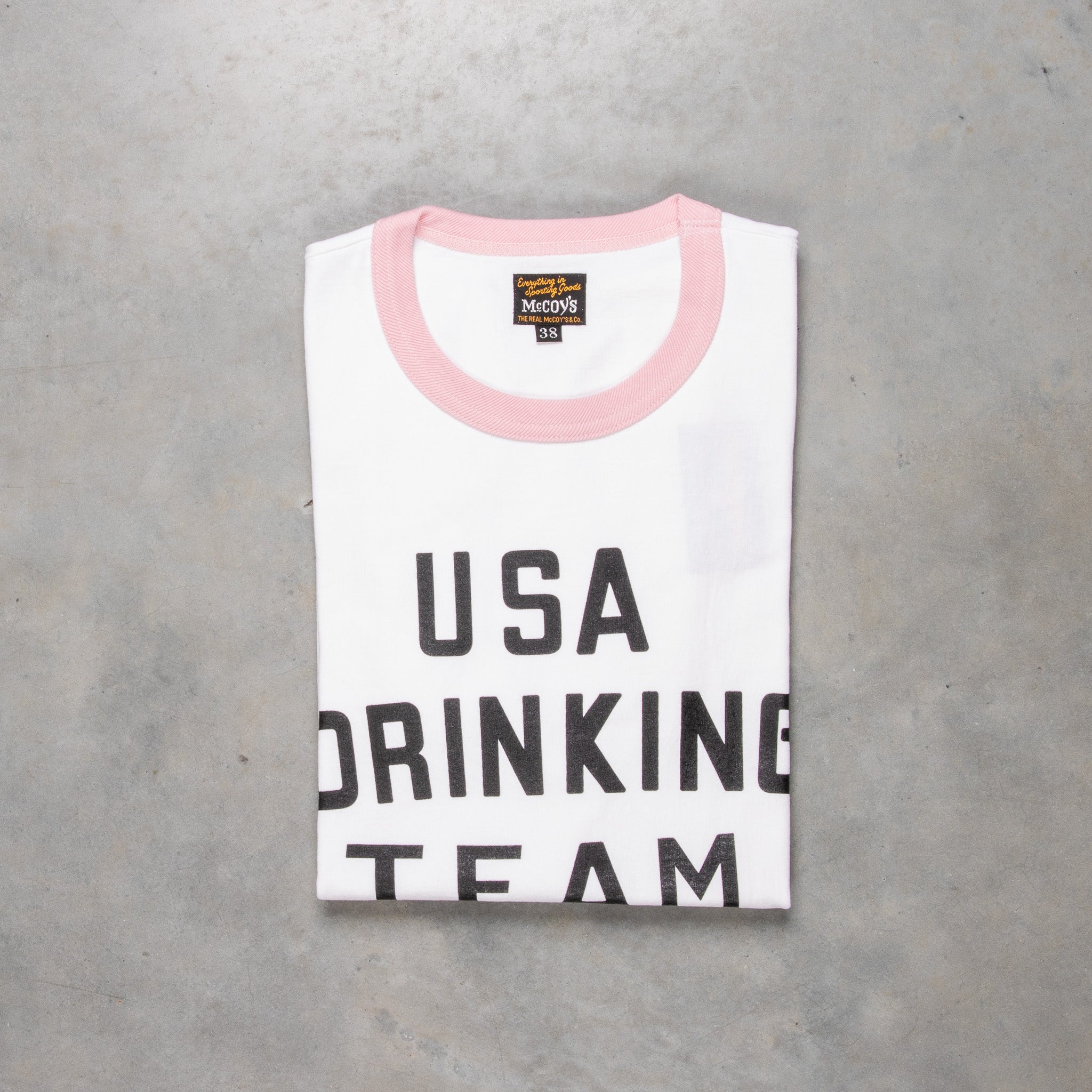 The Real McCoy&#39;s USA Drinking Team Tee White