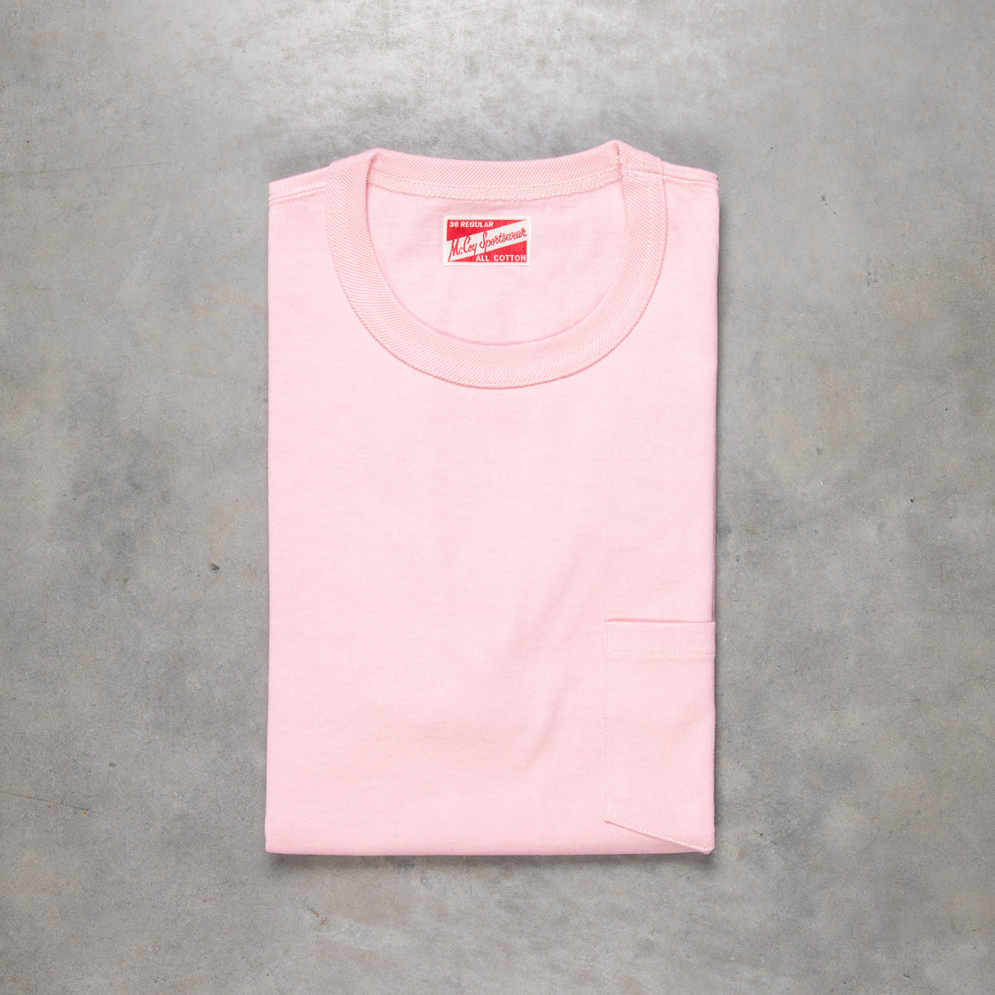 The Real McCoy's Pocket Tee Pink