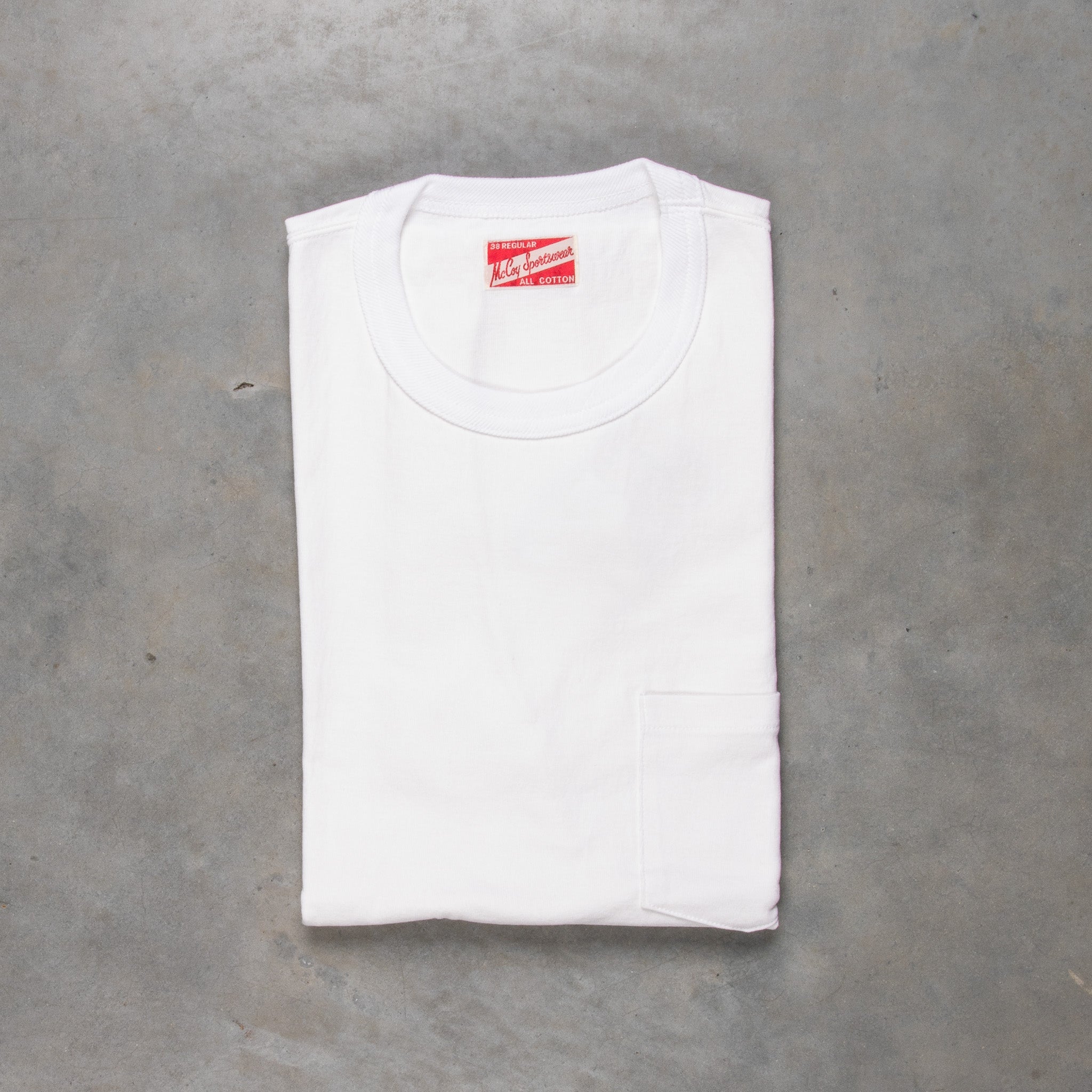 The Real McCoy&#39;s Pocket Tee White