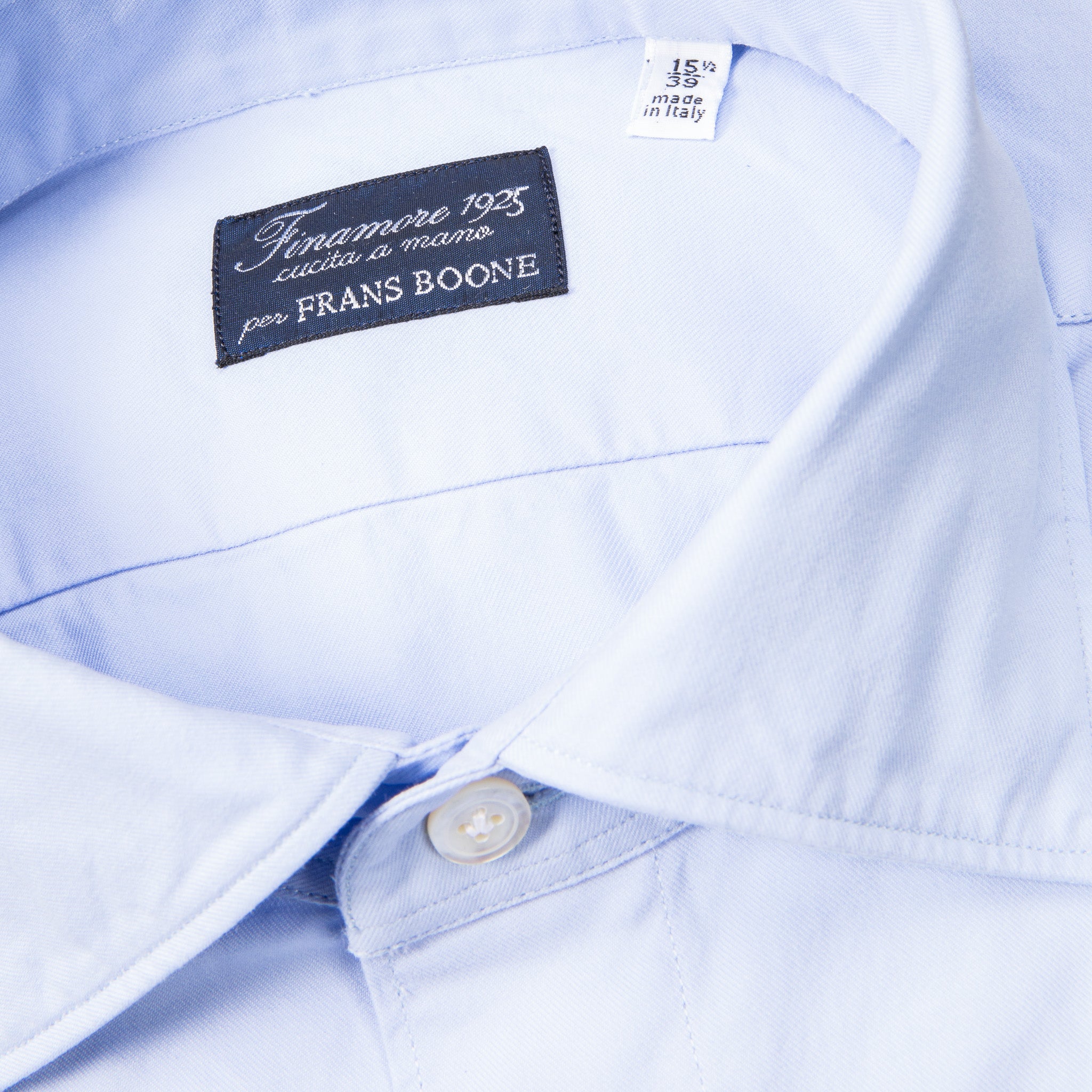 Finamore Gaeta Fit Collo Luigi Double Twist Gabardine Light