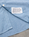 Engineered Garments Work Shirt Light Blue 4.5oz Cotton Chambray