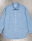 Engineered Garments Work Shirt Light Blue 4.5oz Cotton Chambray