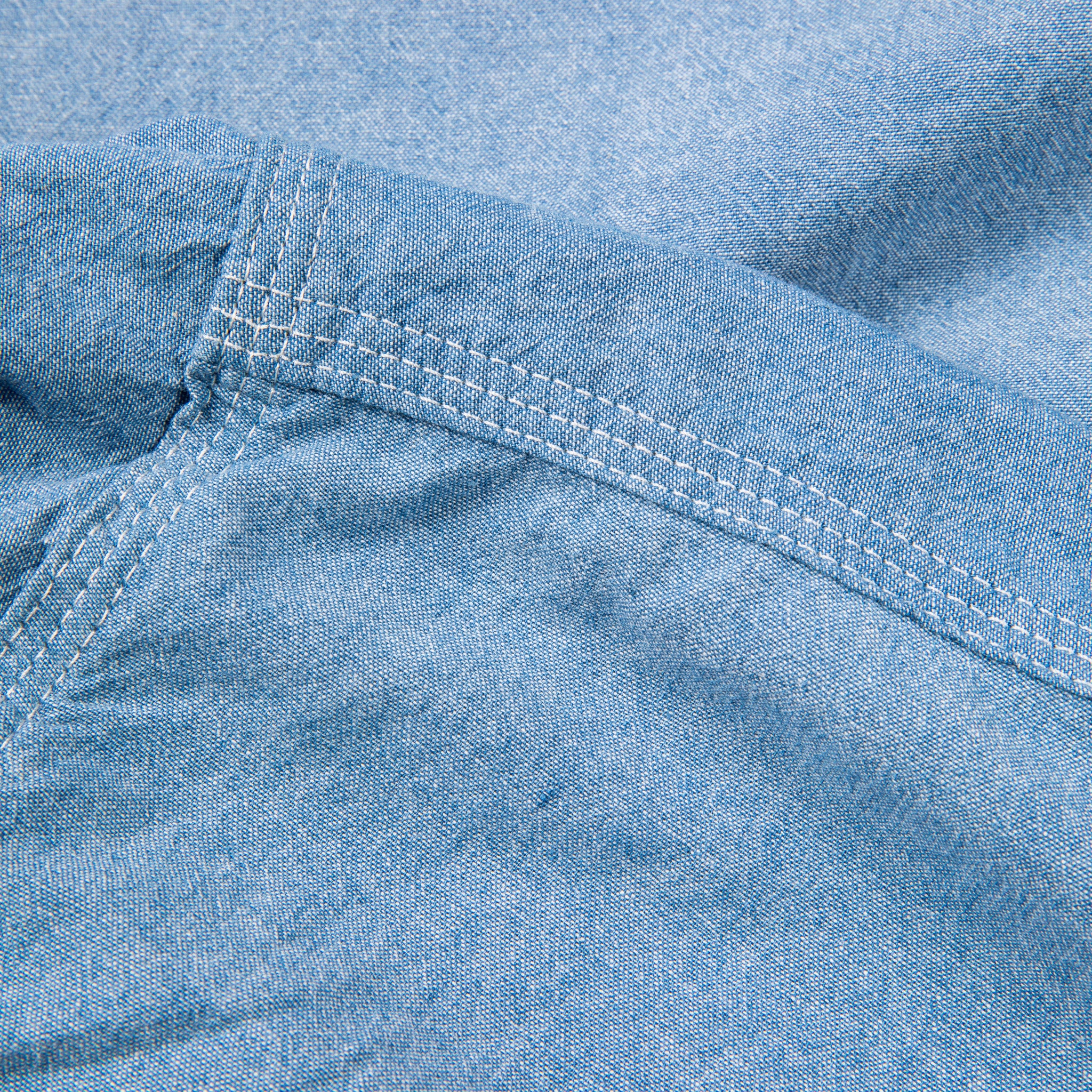 Engineered Garments Work Shirt Light Blue 4.5oz Cotton Chambray