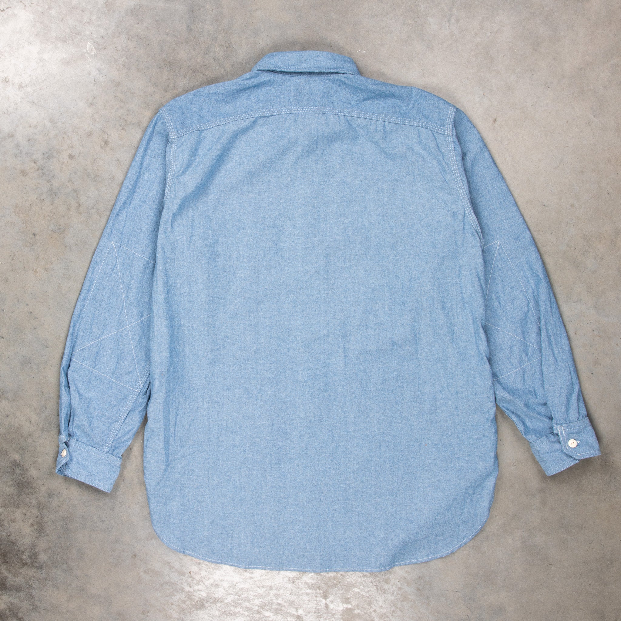 Engineered Garments Work Shirt Light Blue 4.5oz Cotton Chambray