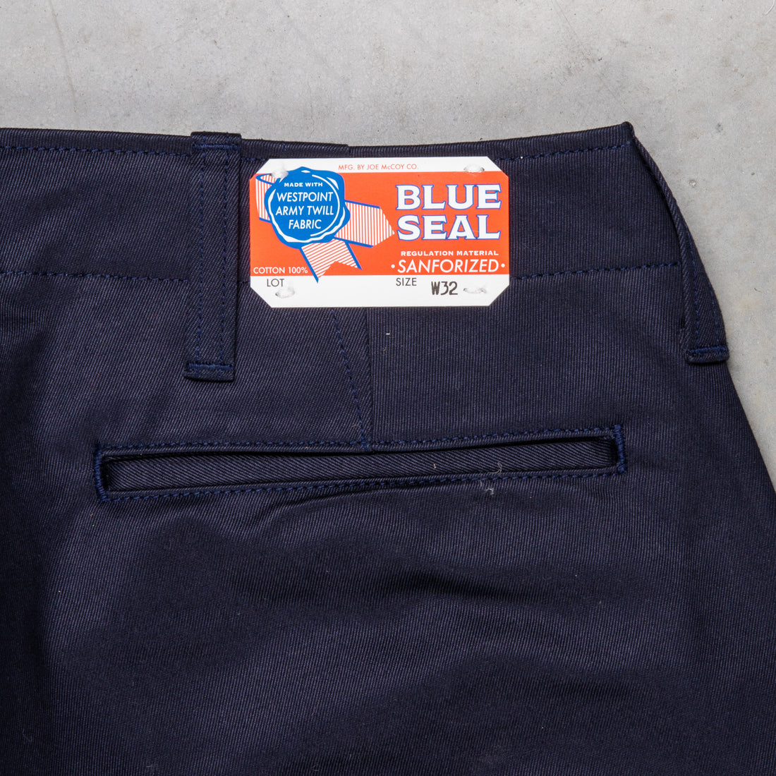The Real McCoy's Blue Seal Chino Navy