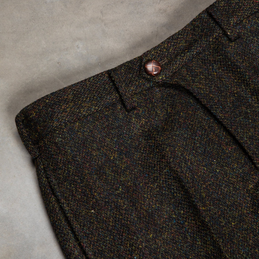 Orgueil OR-1093 Harris Tweed Trousers Dark Green