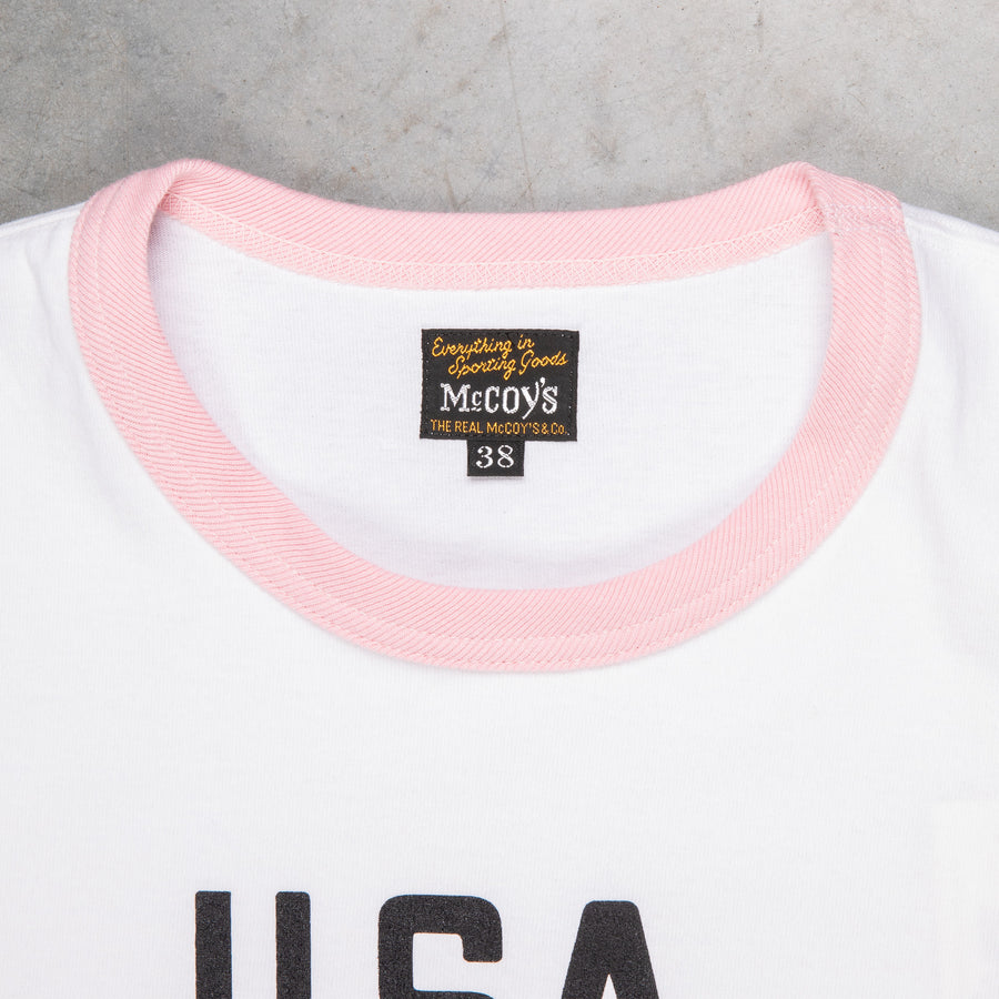 The Real McCoy´s USA Drinking Team Tee White