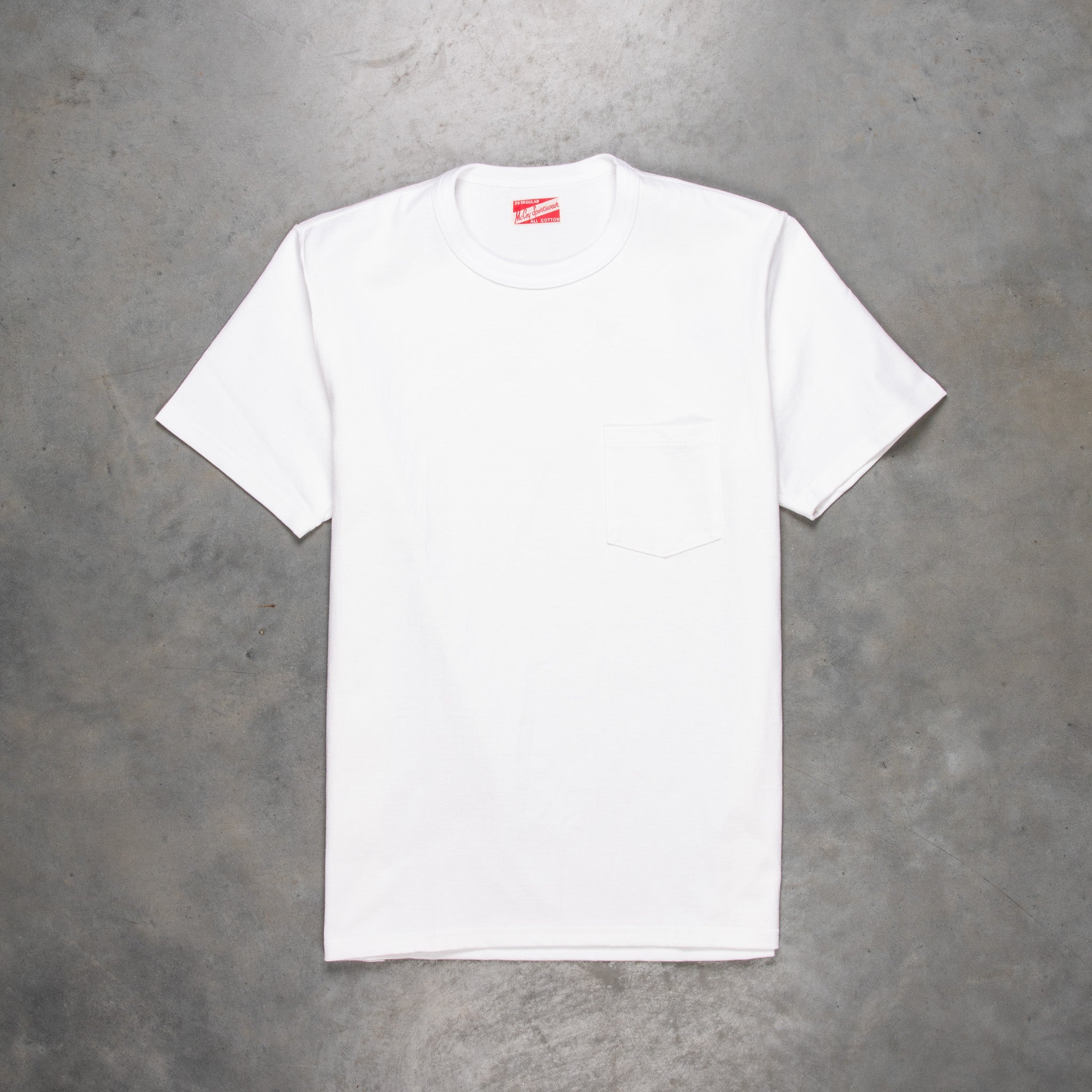 The Real McCoy&#39;s Pocket Tee White