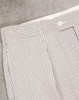 Engineered Garments Sunset Short Navy/Natural Cotton Seersucker