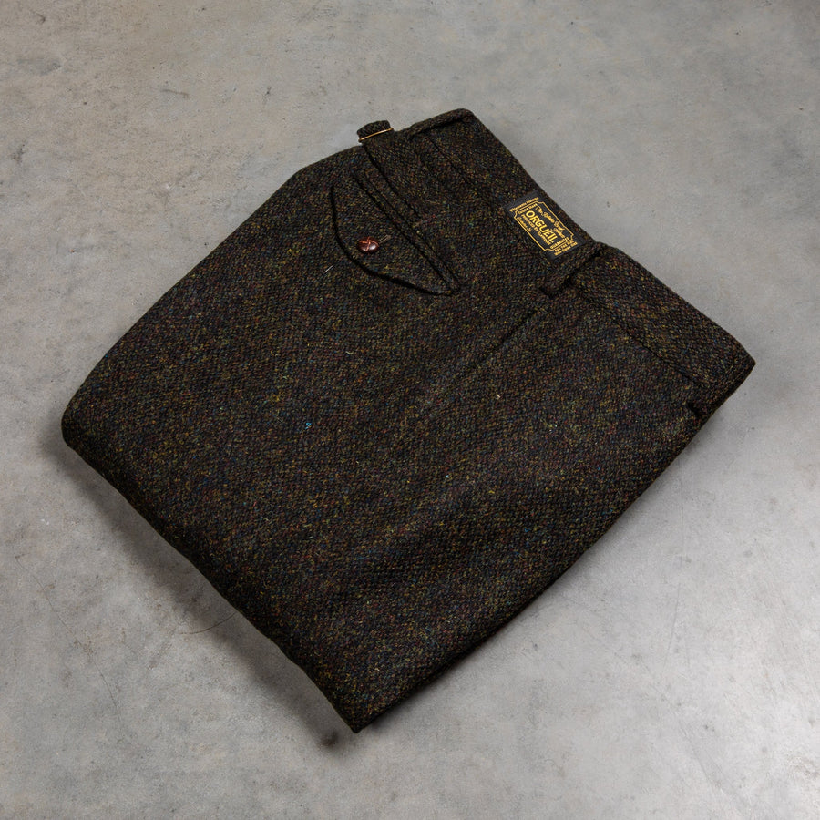 Orgueil OR-1093 Harris Tweed Trousers Dark Green
