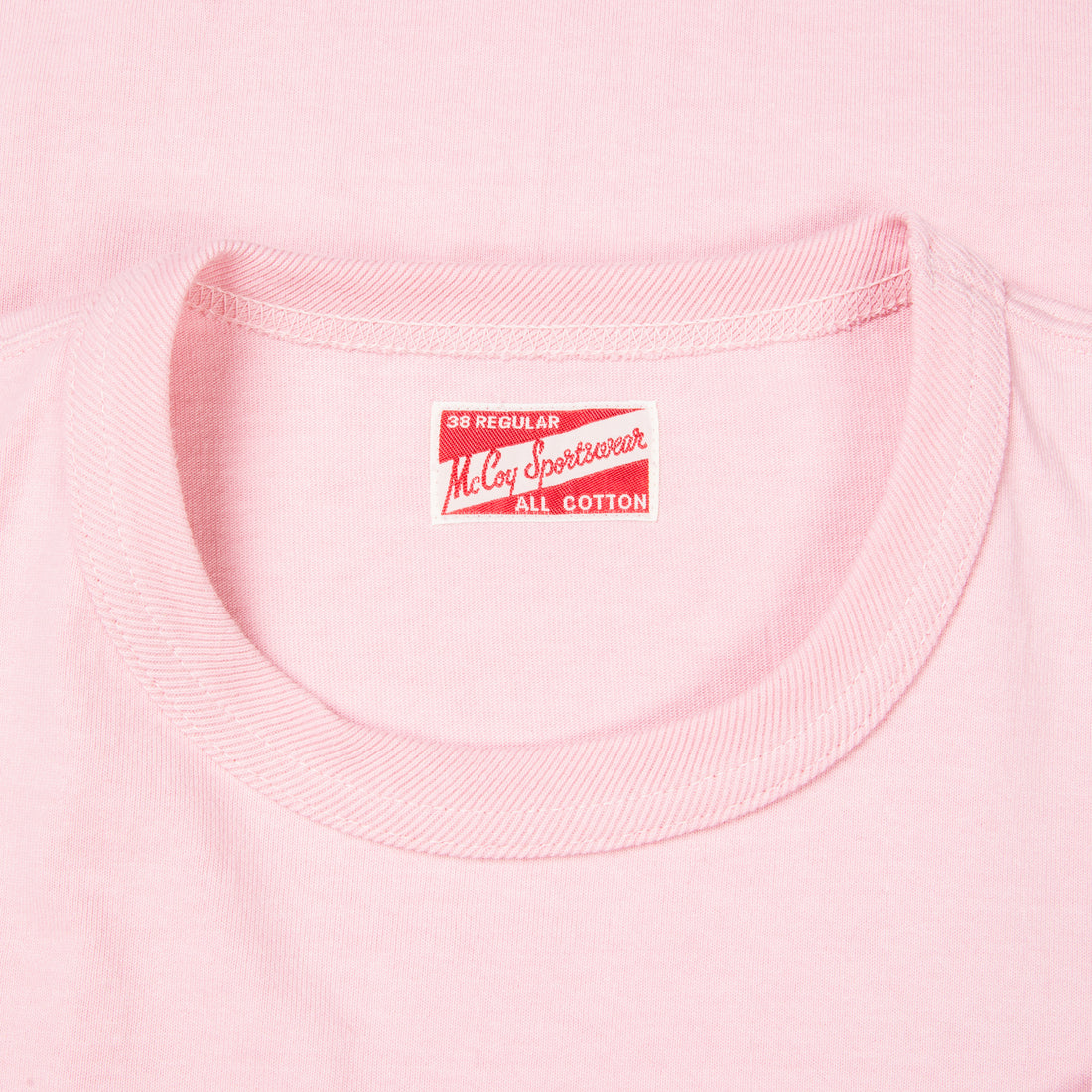 The Real McCoy's Pocket Tee Pink