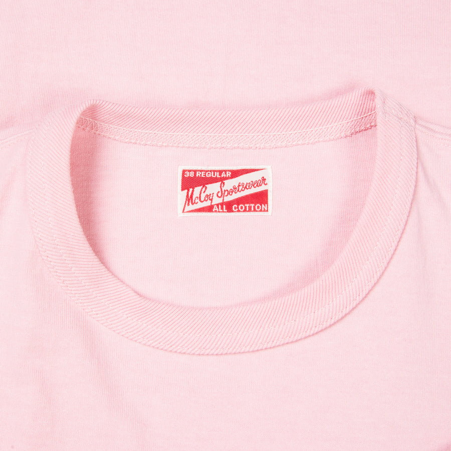 The Real McCoy's Pocket Tee Pink