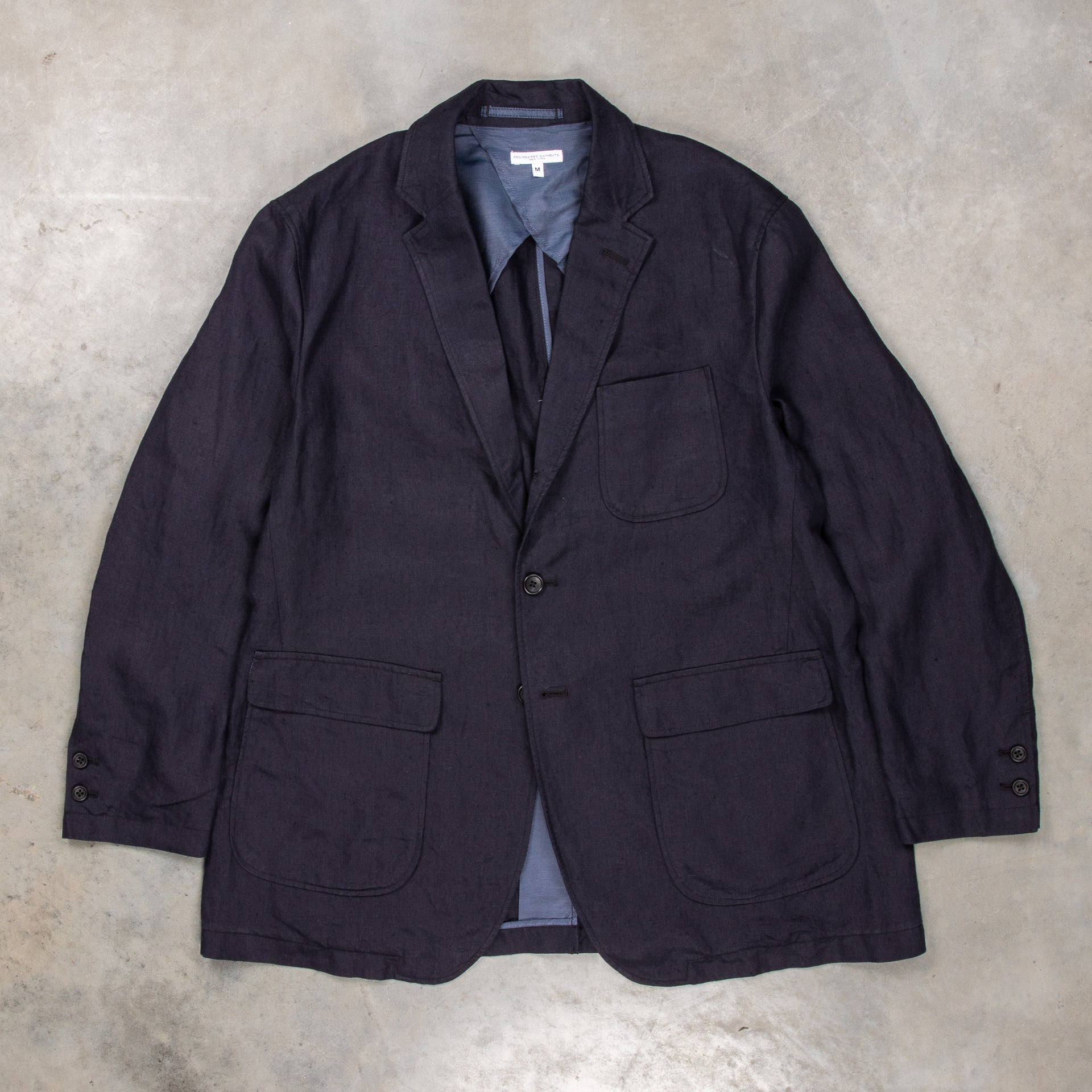 Engineered Garments Ivy Blazer Navy Linen Twill – Frans Boone Store