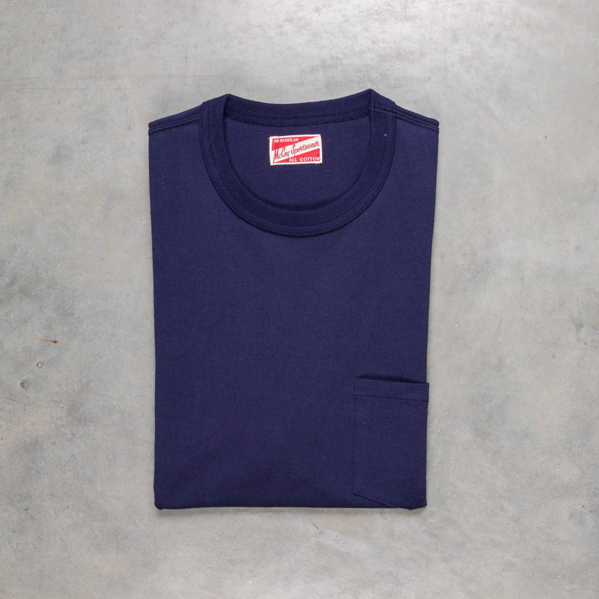 The Real McCoy&#39;s Pocket Tee Navy