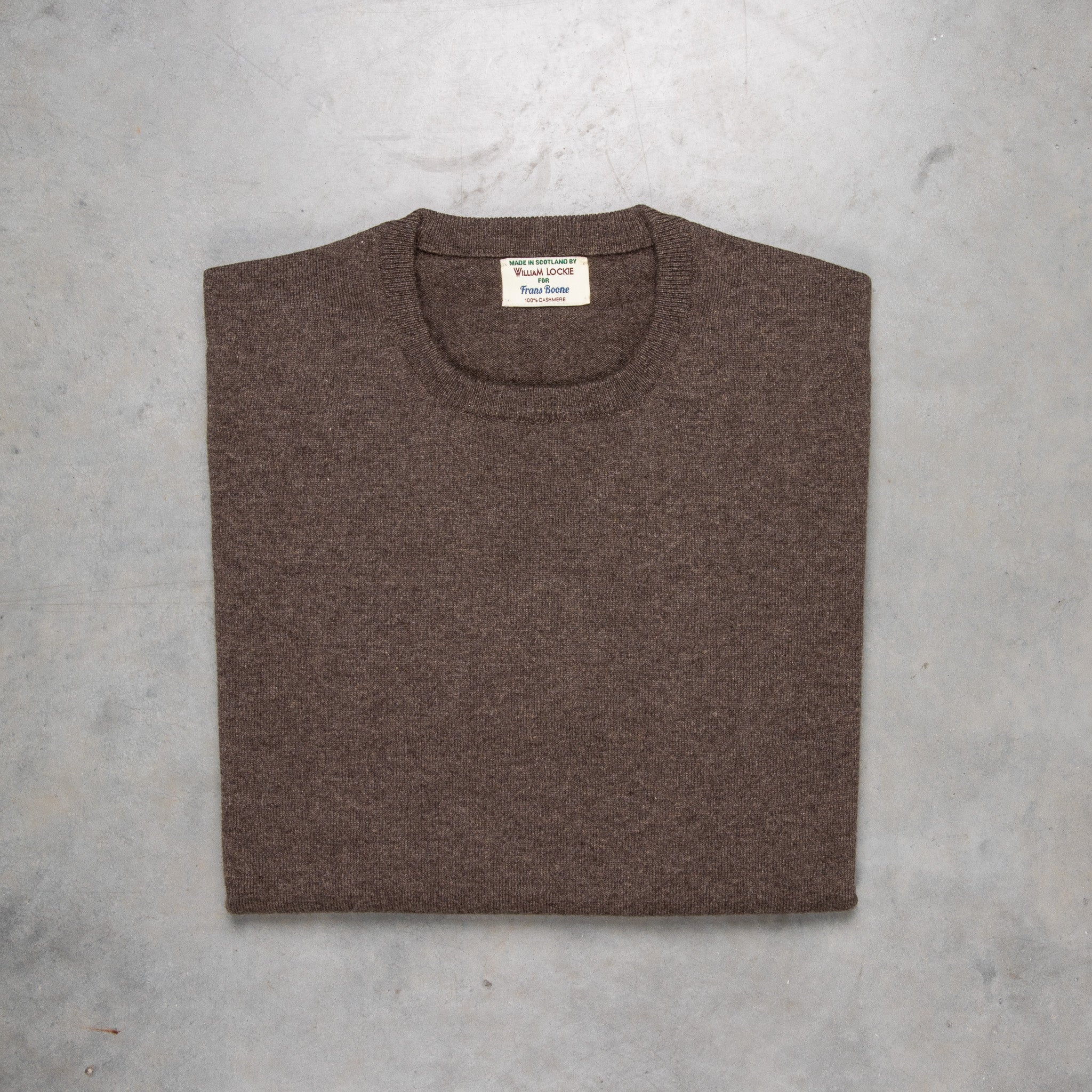 William Lockie Oxton Cashmere Crew Neck Pepperpot