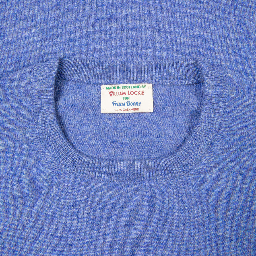 William Lockie Oxton Cashmere Crew Neck Lapis
