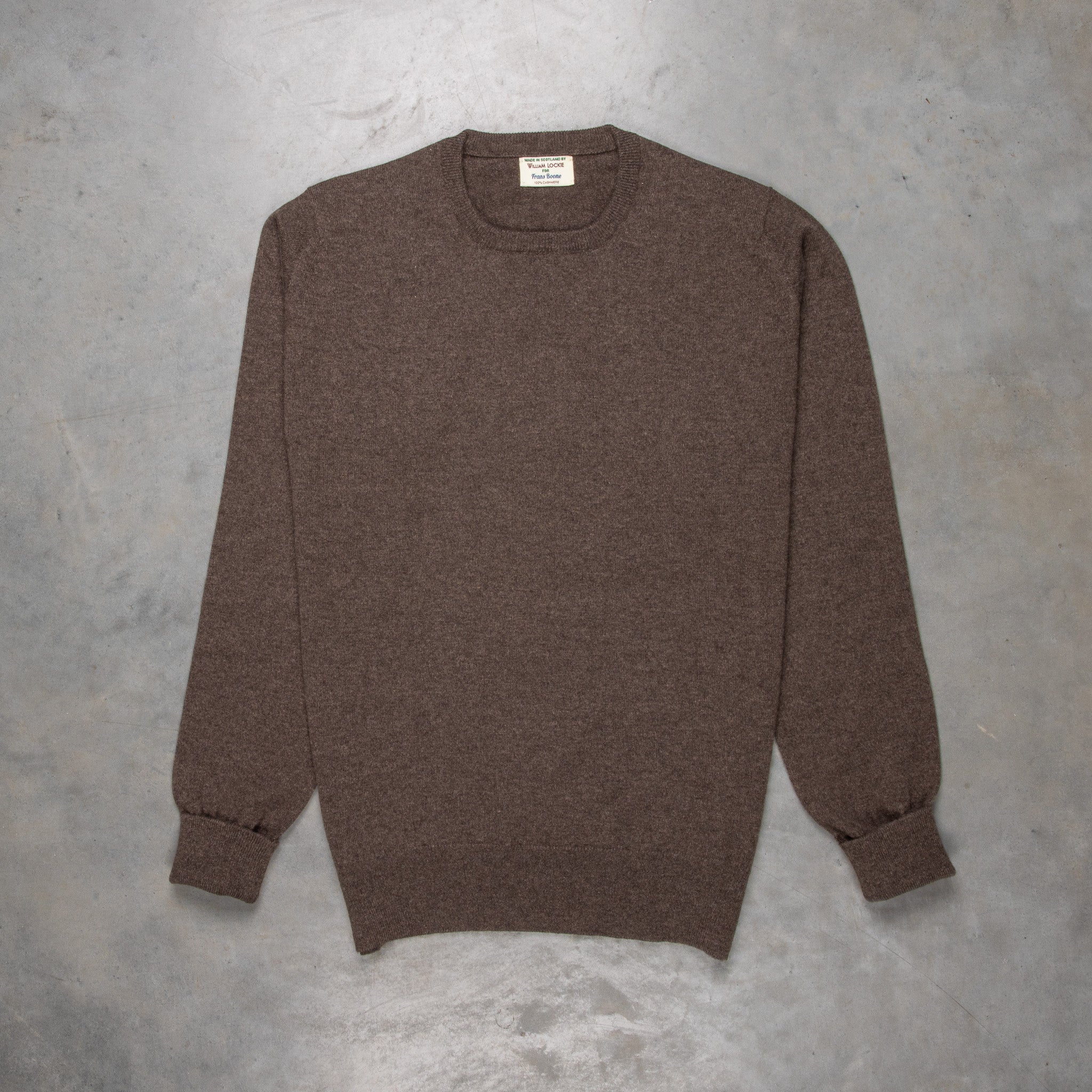 William Lockie Oxton Cashmere Crew Neck Pepperpot