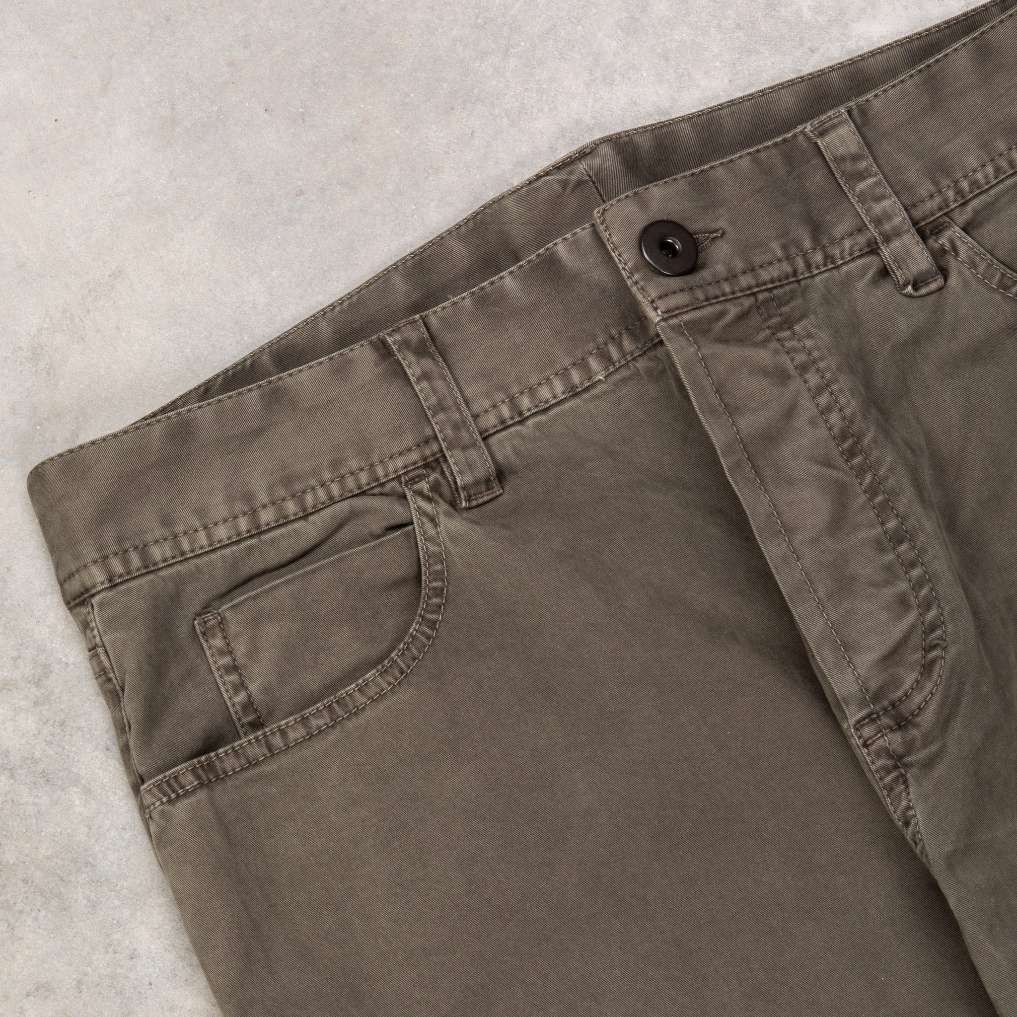 James Perse 5-Pocket Brushed Twill Dark Olive