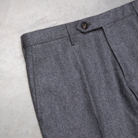 Rota Pantaloni medium Rise Slim Fit Lightweight Flannel Grigio Scuro