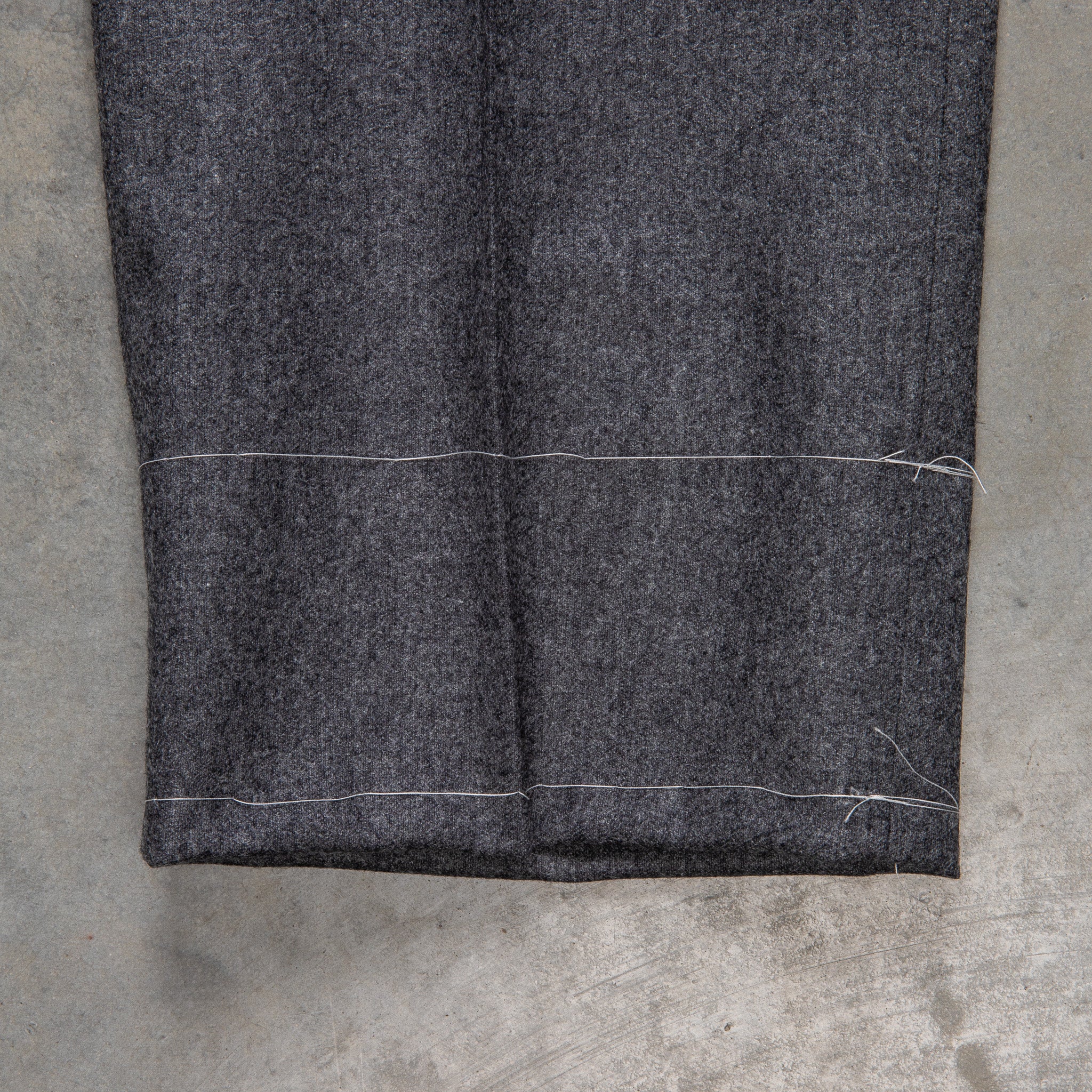 Rota Pantaloni medium Rise Slim Fit Lightweight Flannel Grigio Scuro