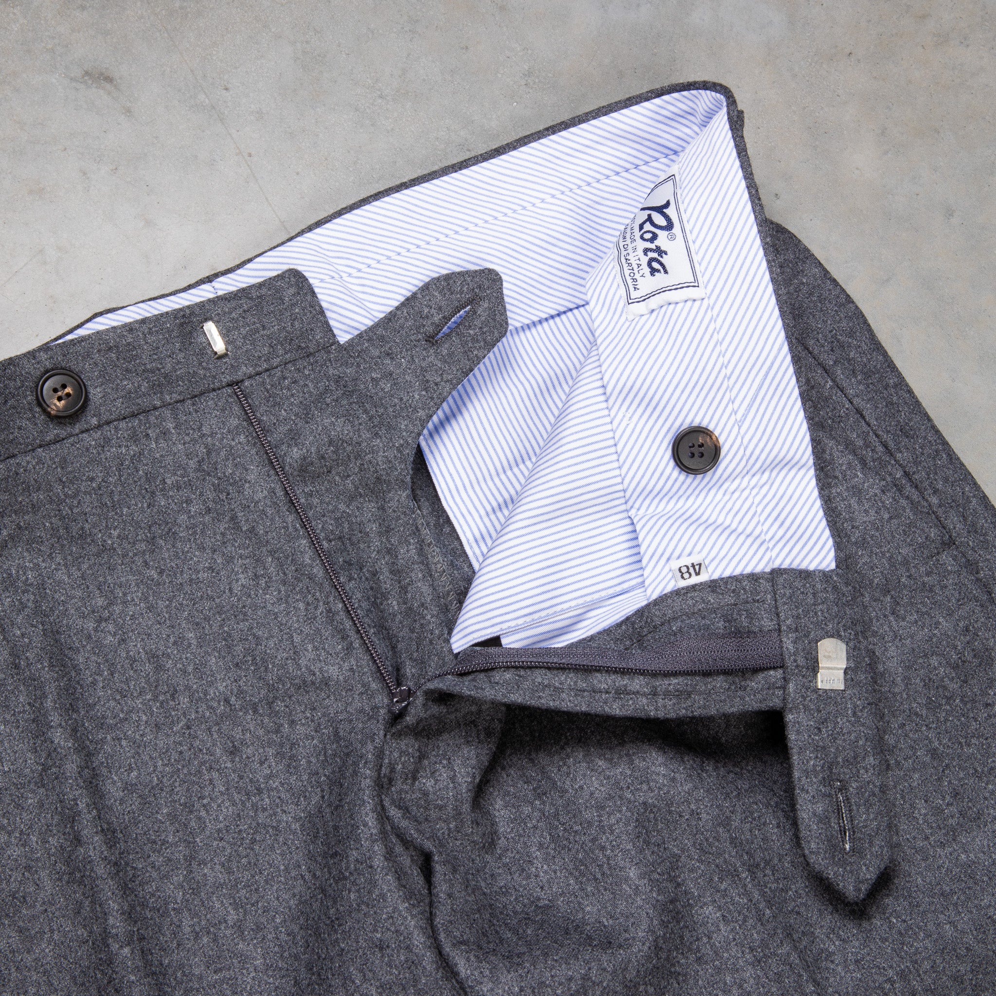 Pantaloni rota lana discount flanella