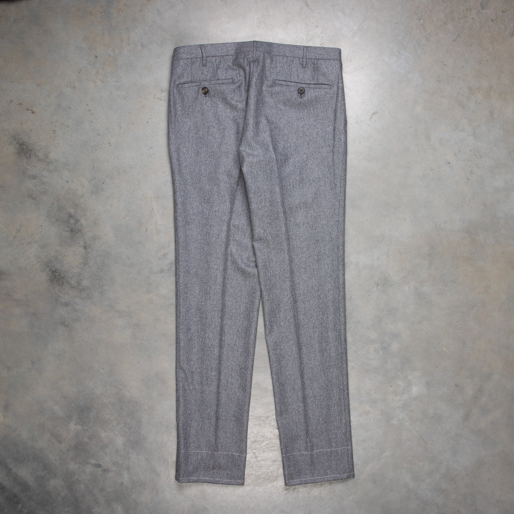 Rota Pantaloni medium Rise Slim Fit Lightweight Flannel Grigio