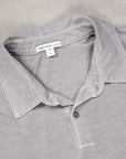 James Perse Revised Polo Silver Grey