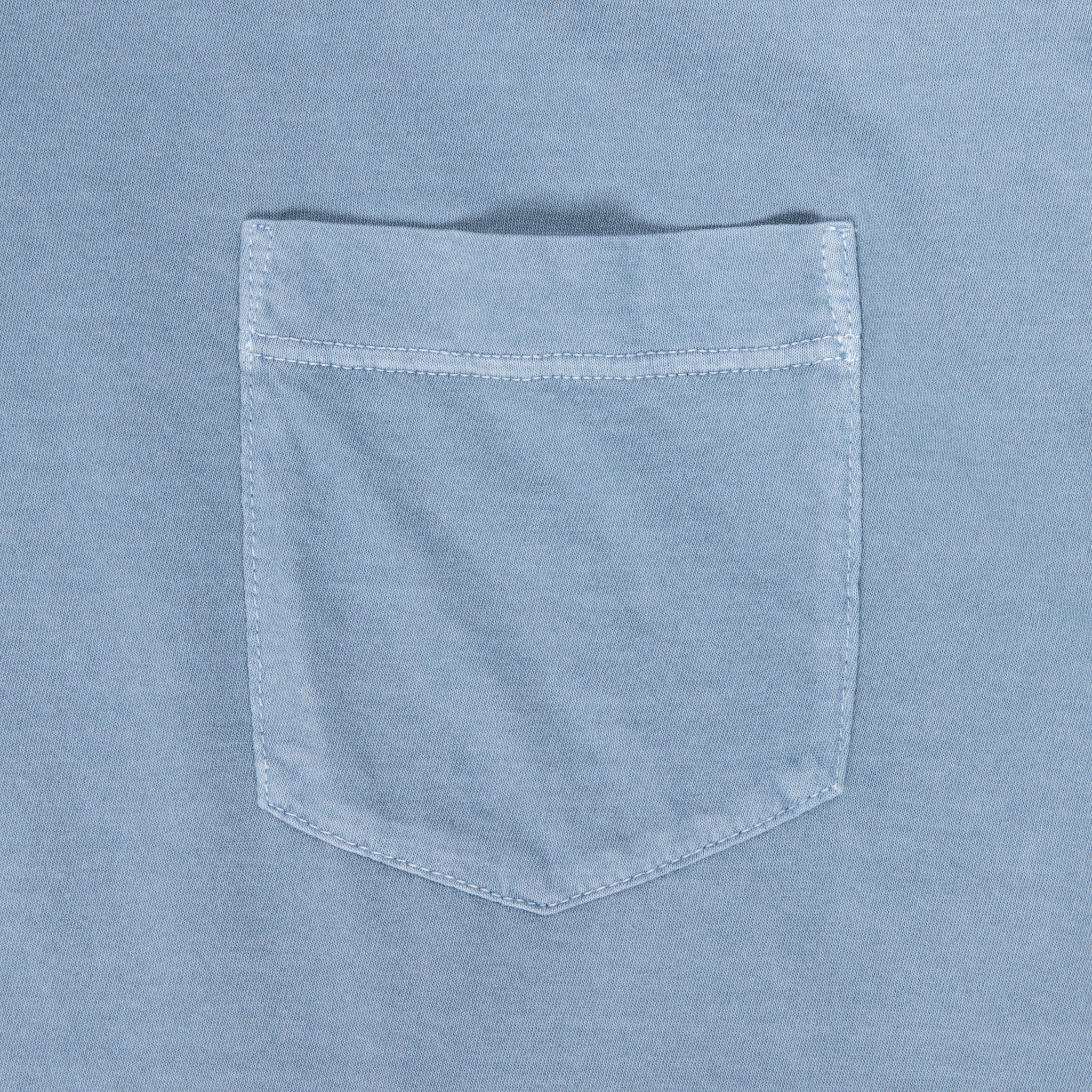 James Perse Crew Neck Pocket Tee Bluestone