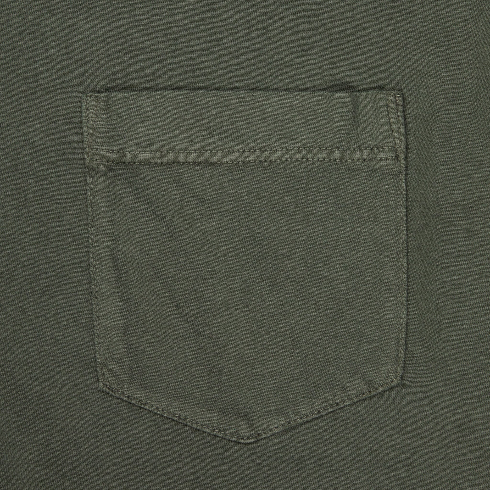 James Perse Crew Neck Pocket Tee Dark Olive