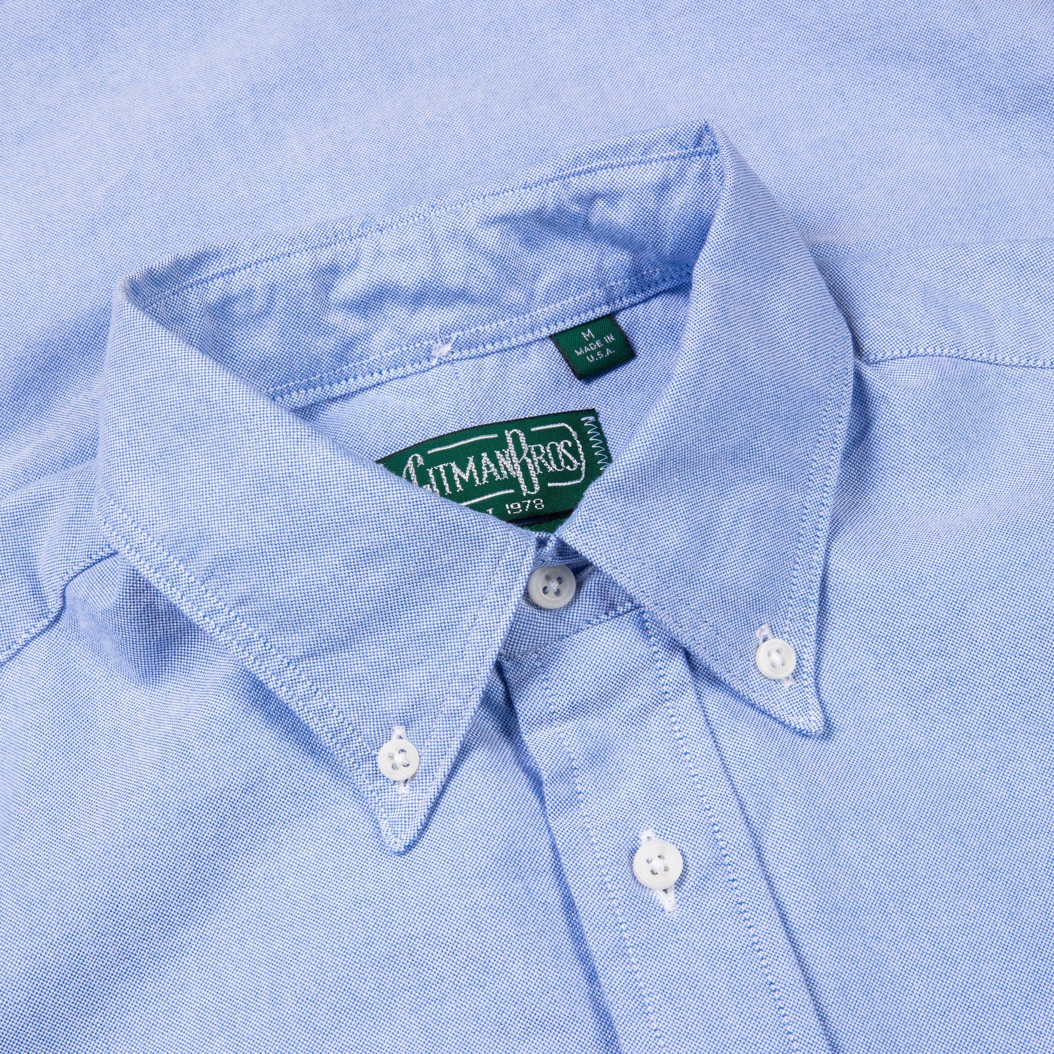 Gitman Vintage button-down shirt blue Oxford