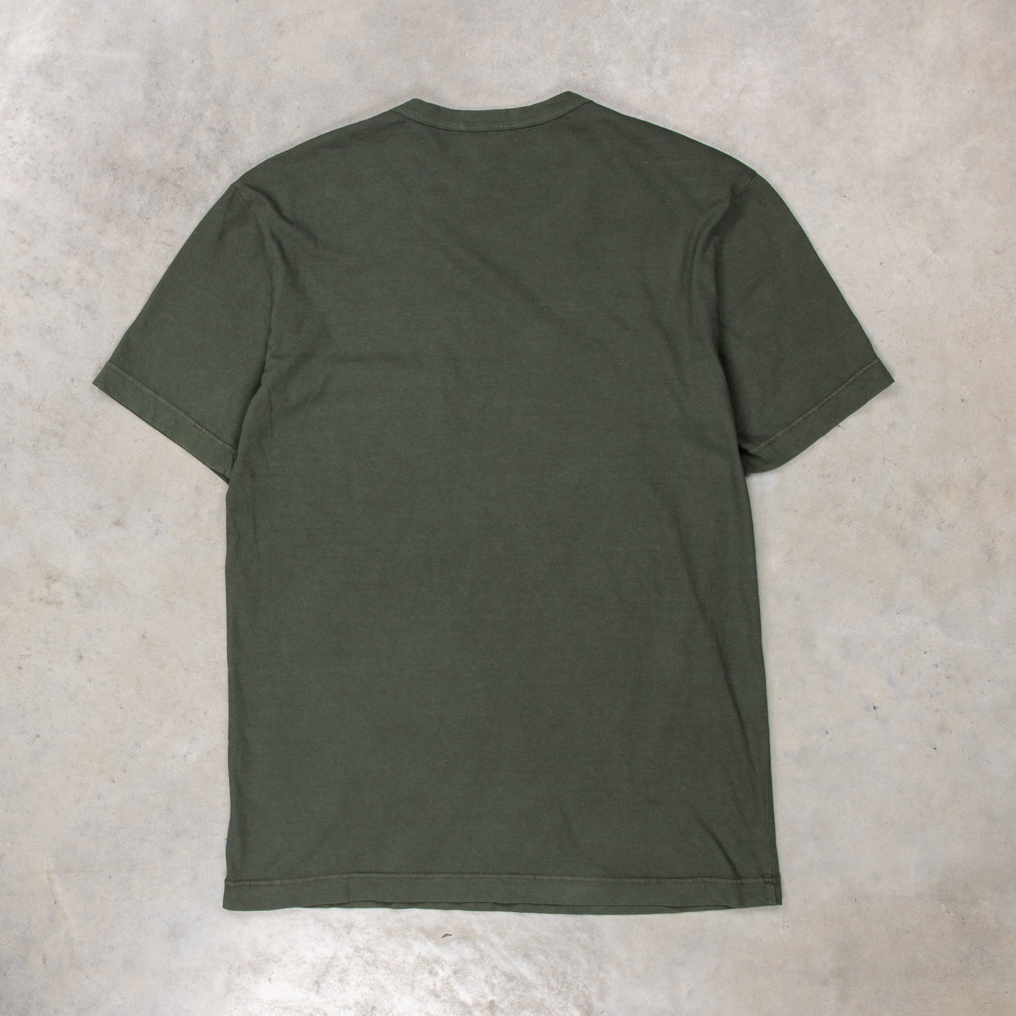 James Perse Crew Neck Pocket Tee Dark Olive