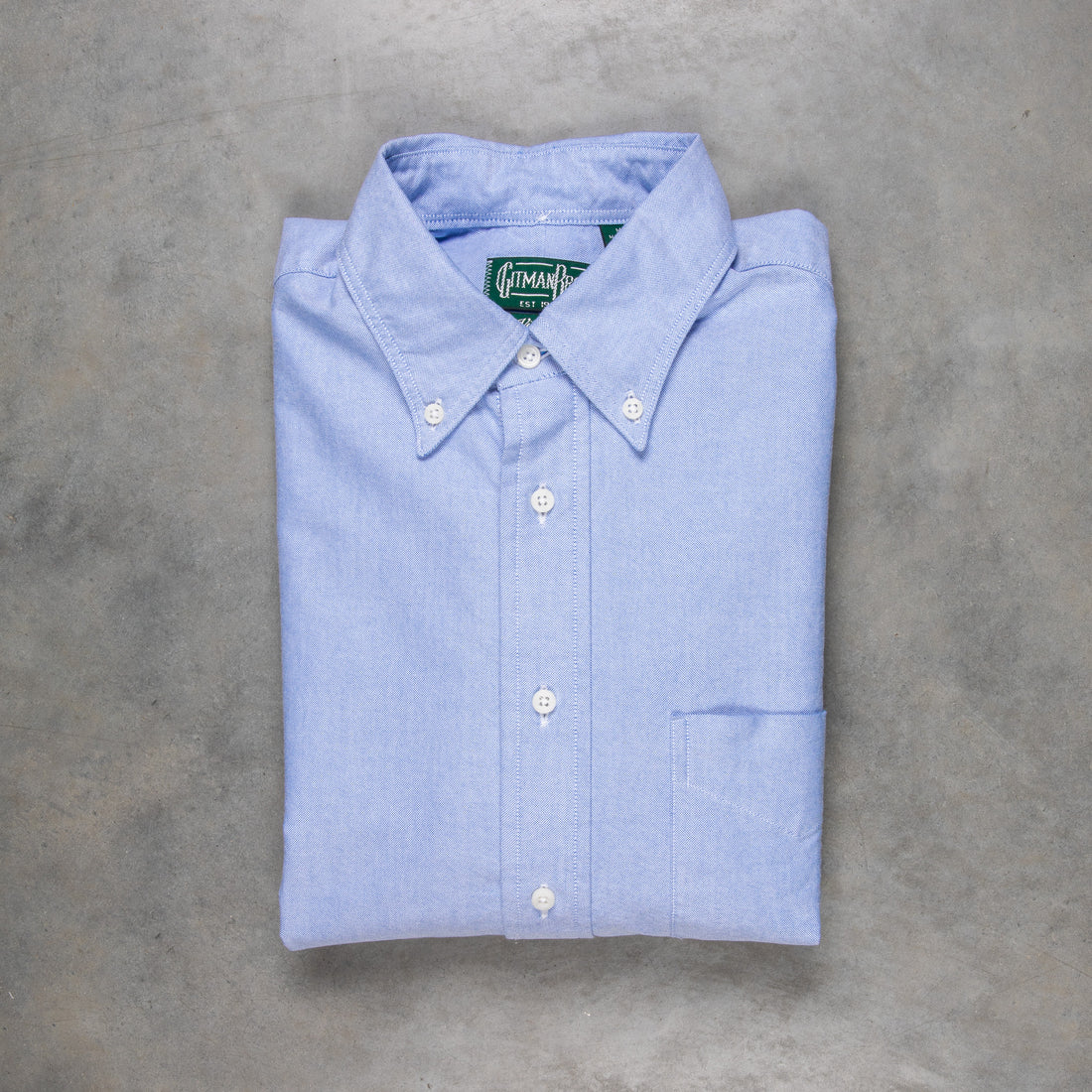 Gitman Vintage button-down shirt blue Oxford