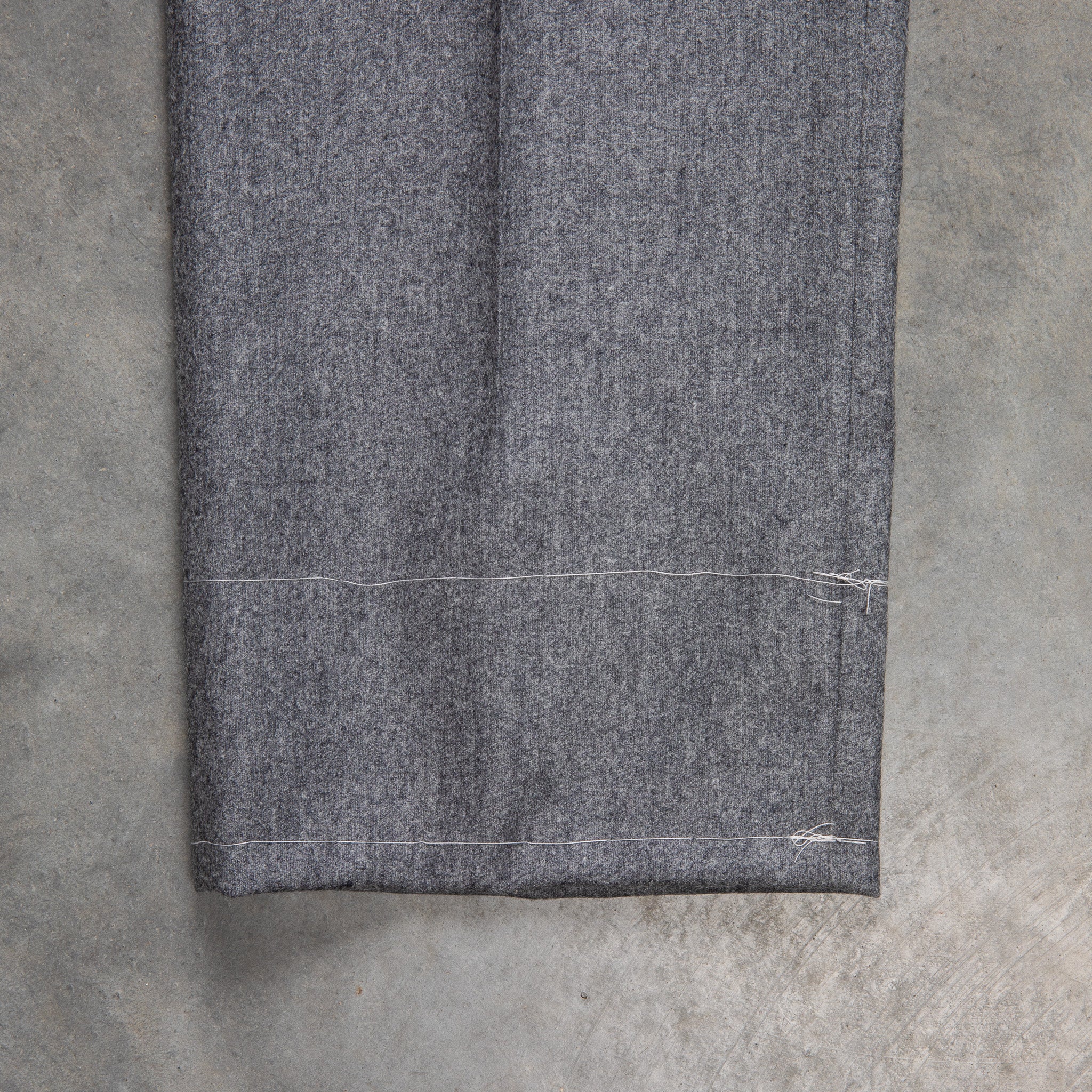Rota Pantaloni High Rise Regular Fit Lightweight Flannel Grigio Medio