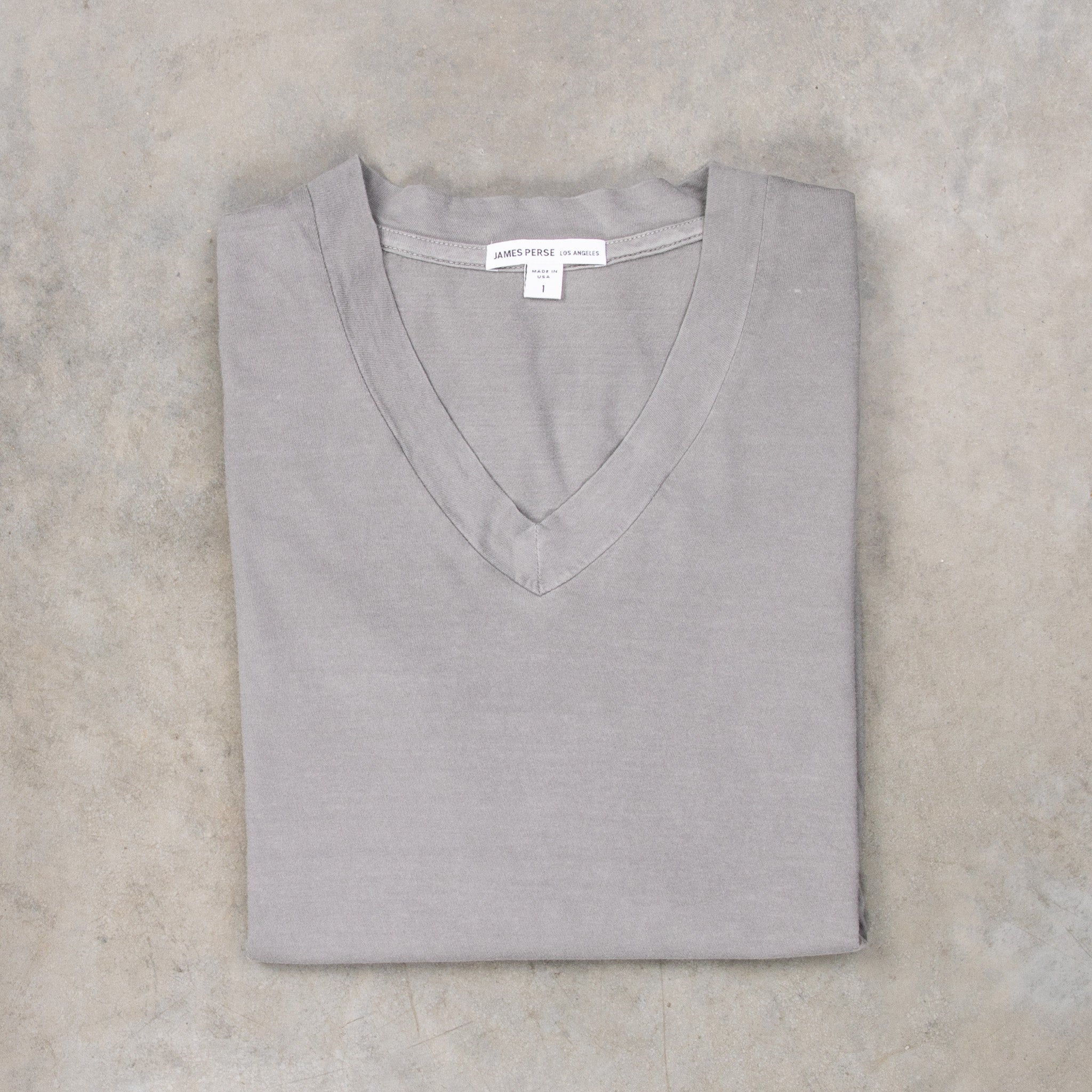 James Perse  V neck tee Silver Grey