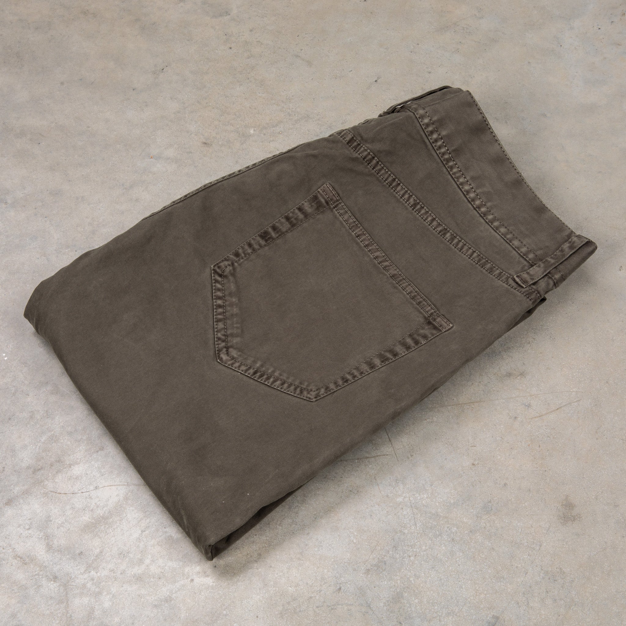 James Perse 5-Pocket Brushed Twill Dark Olive