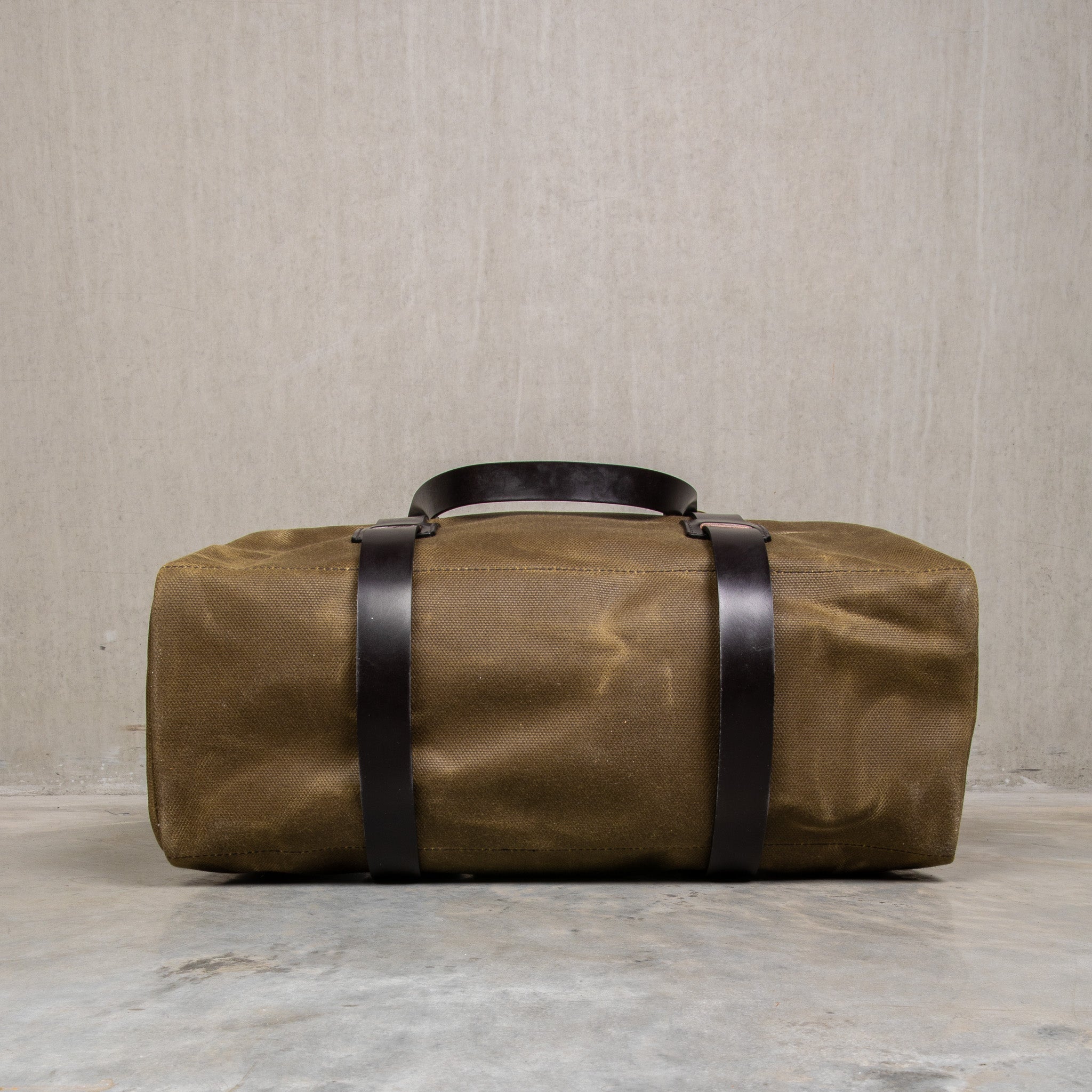 Croots Vintage Waxed Canvas Holdall Olive - Medium