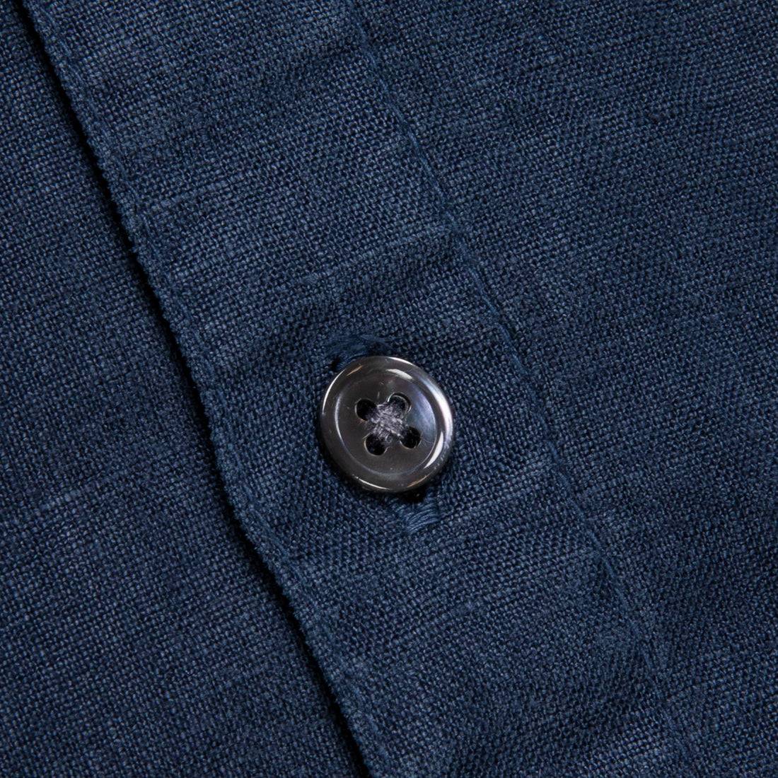 James Perse Classic Linen shirt Blue Oil