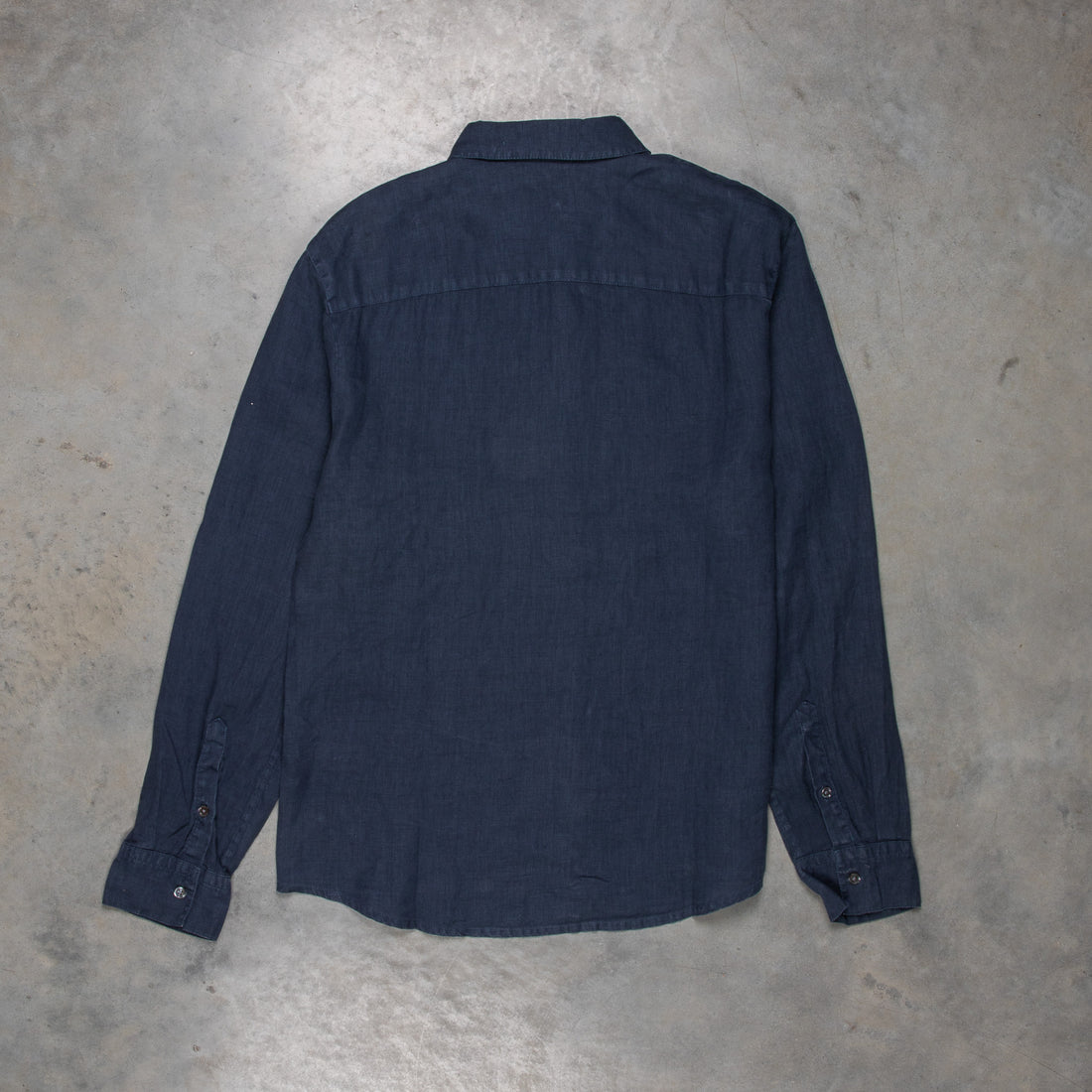 James Perse Classic Linen shirt Blue Oil