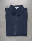 James Perse Classic Linen shirt Blue Oil