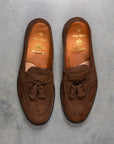 Alden  x Frans Boone Tassel loafer Mocha Kid suede