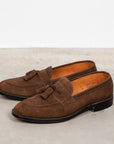 Alden  x Frans Boone Tassel loafer Mocha Kid suede