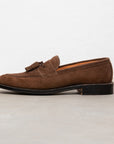 Alden  x Frans Boone Tassel loafer Mocha Kid suede