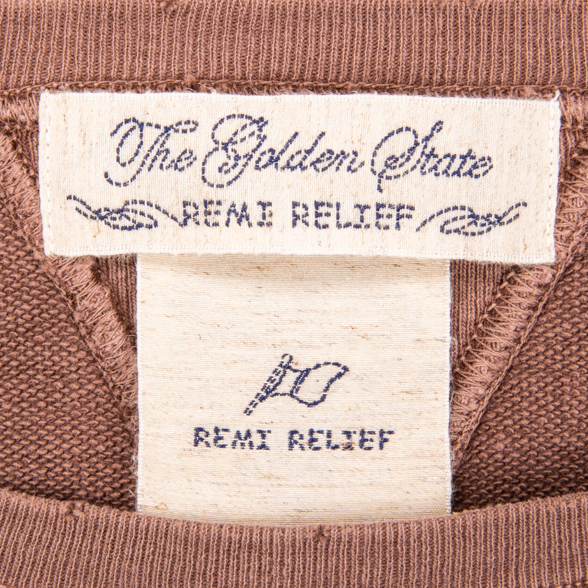 Remi Relief Special Finish Sweat Crew Neck Vermont Brown