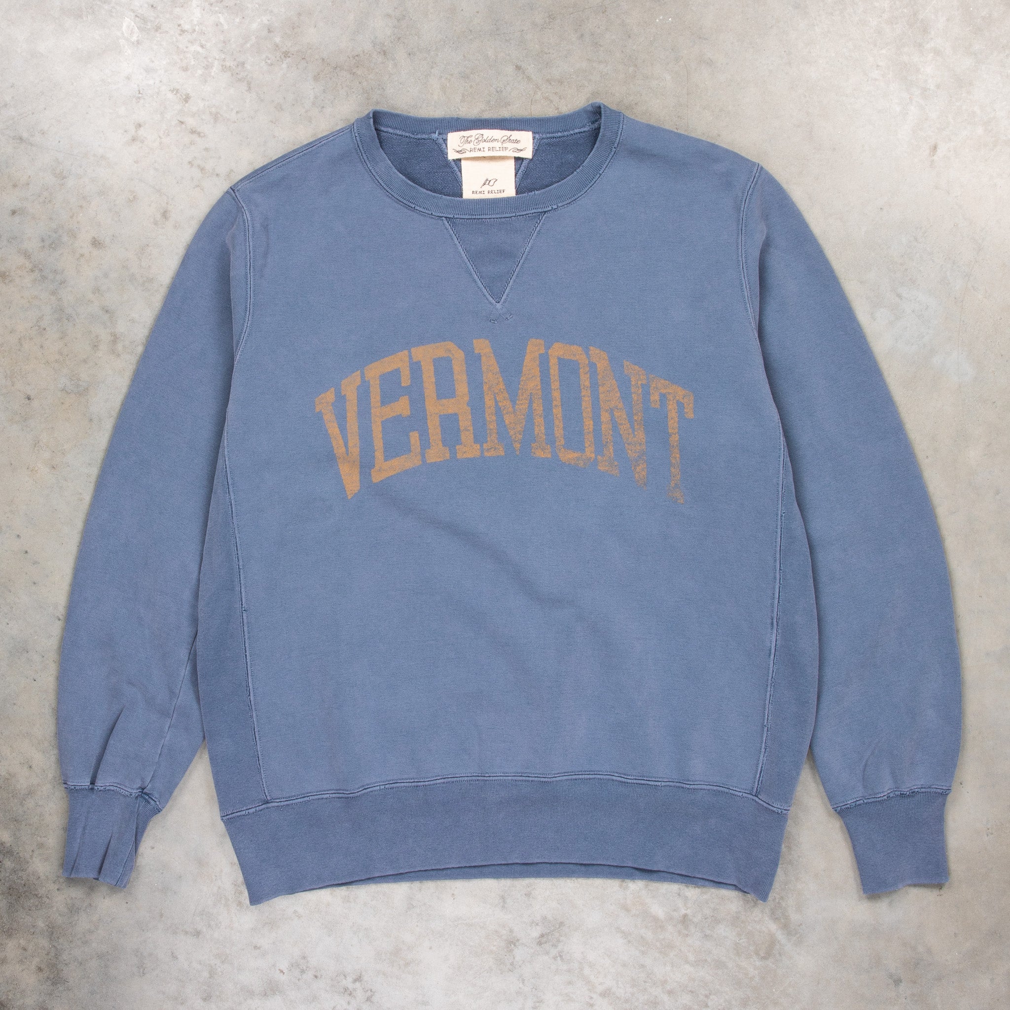 Remi Relief Special Finish Sweat Crew Neck Vermont Navy