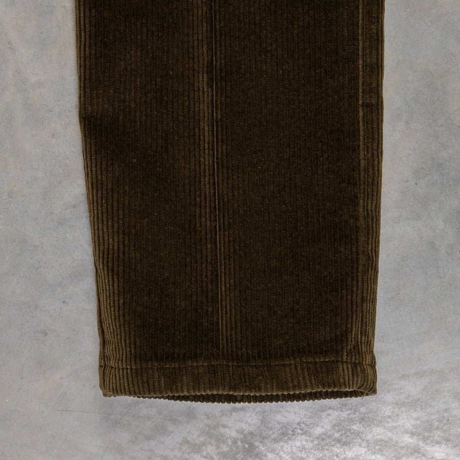 Rota Pantaloni High Rise Regular Fit 8-Wale Corduroy Verde Irlandese