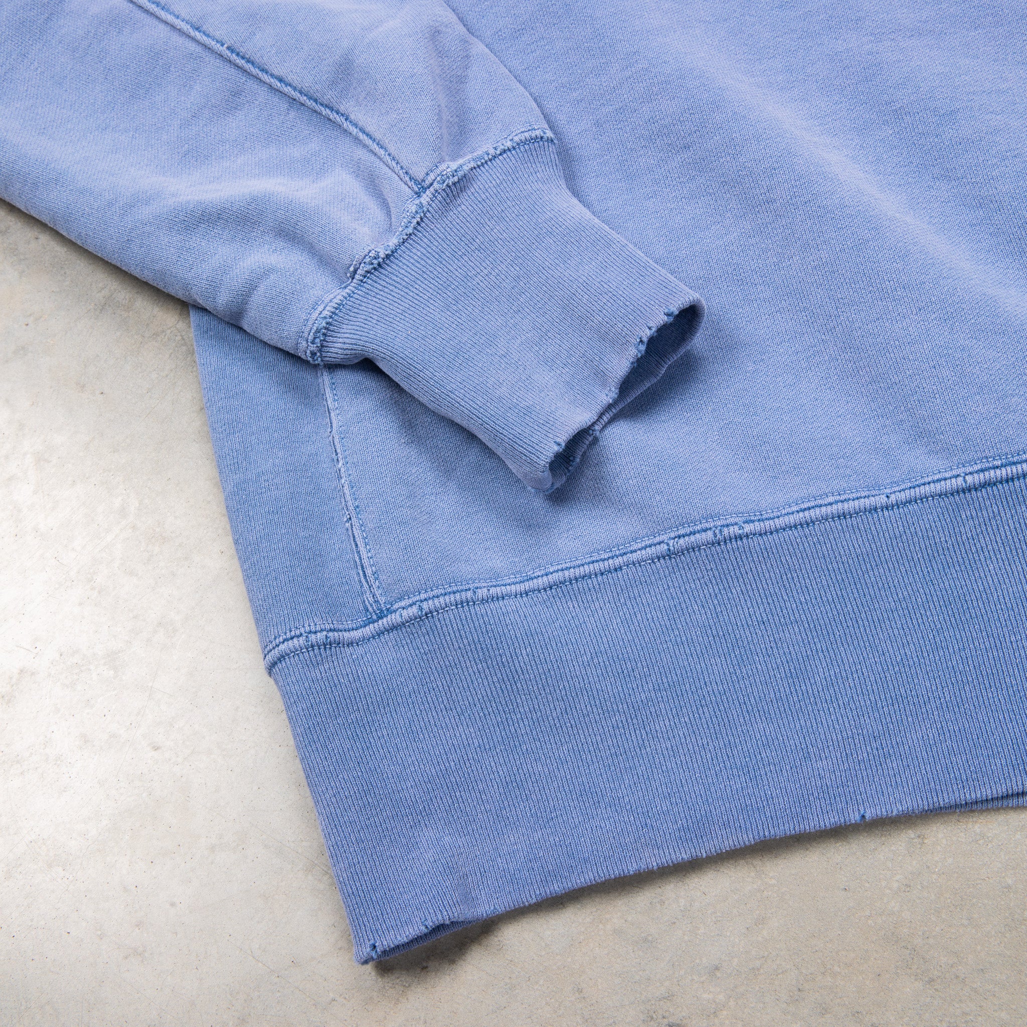 Remi Relief Special Finish Sweat Crew Neck Faded Blue Exclusive