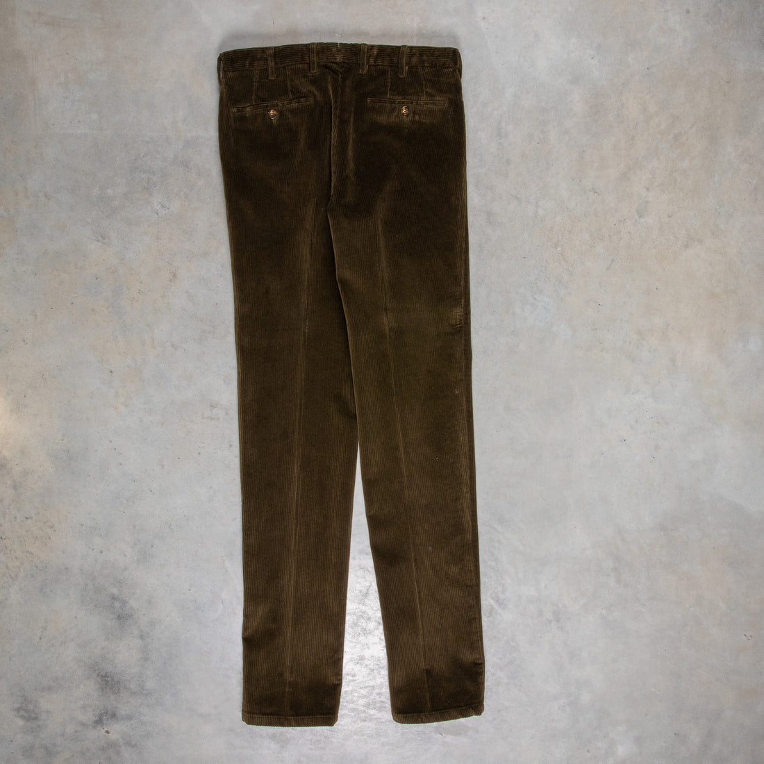 Rota Pantaloni High Rise Regular Fit 8-Wale Corduroy Verde Irlandese