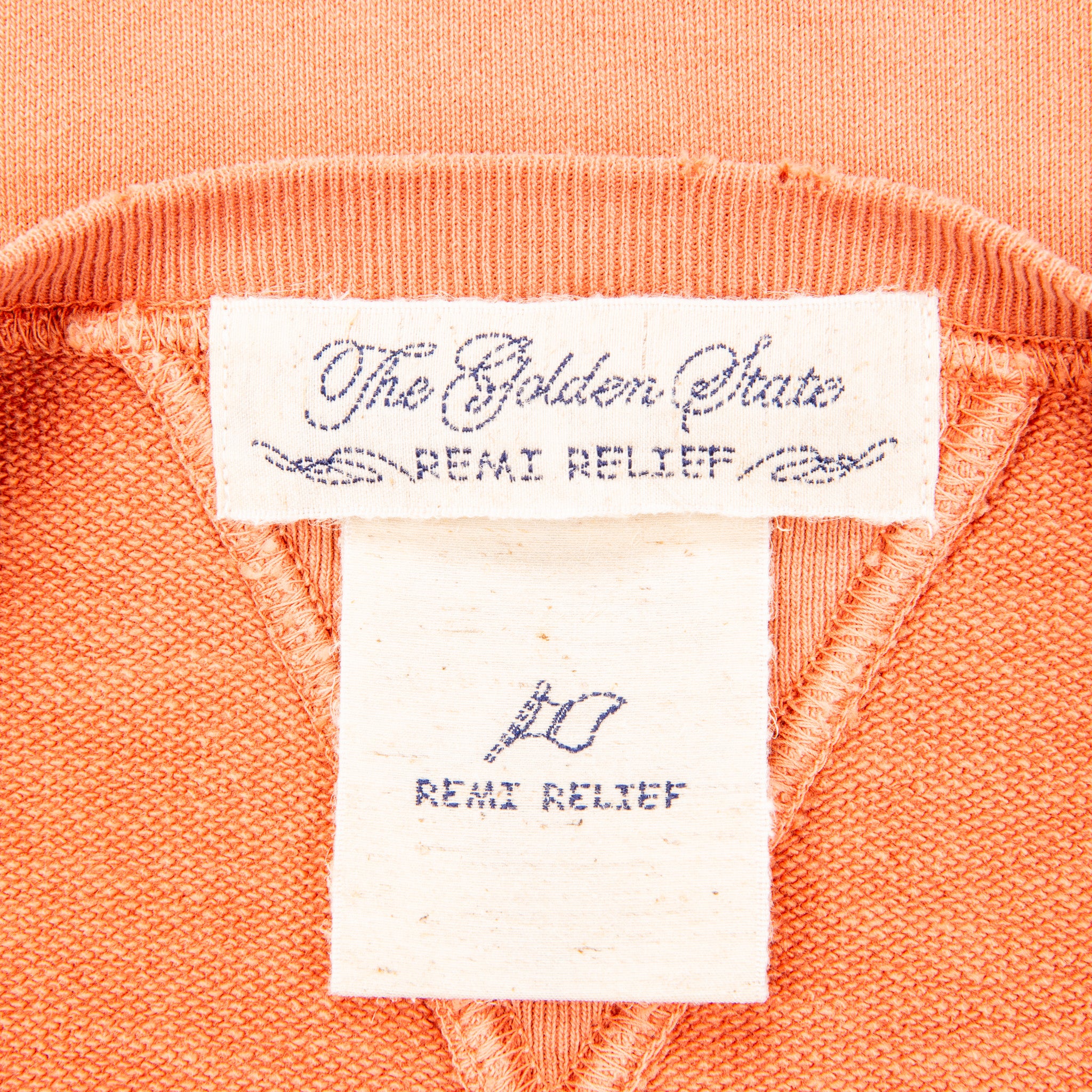 Remi Relief Special Finish Sweat Crew Neck Faded Orange